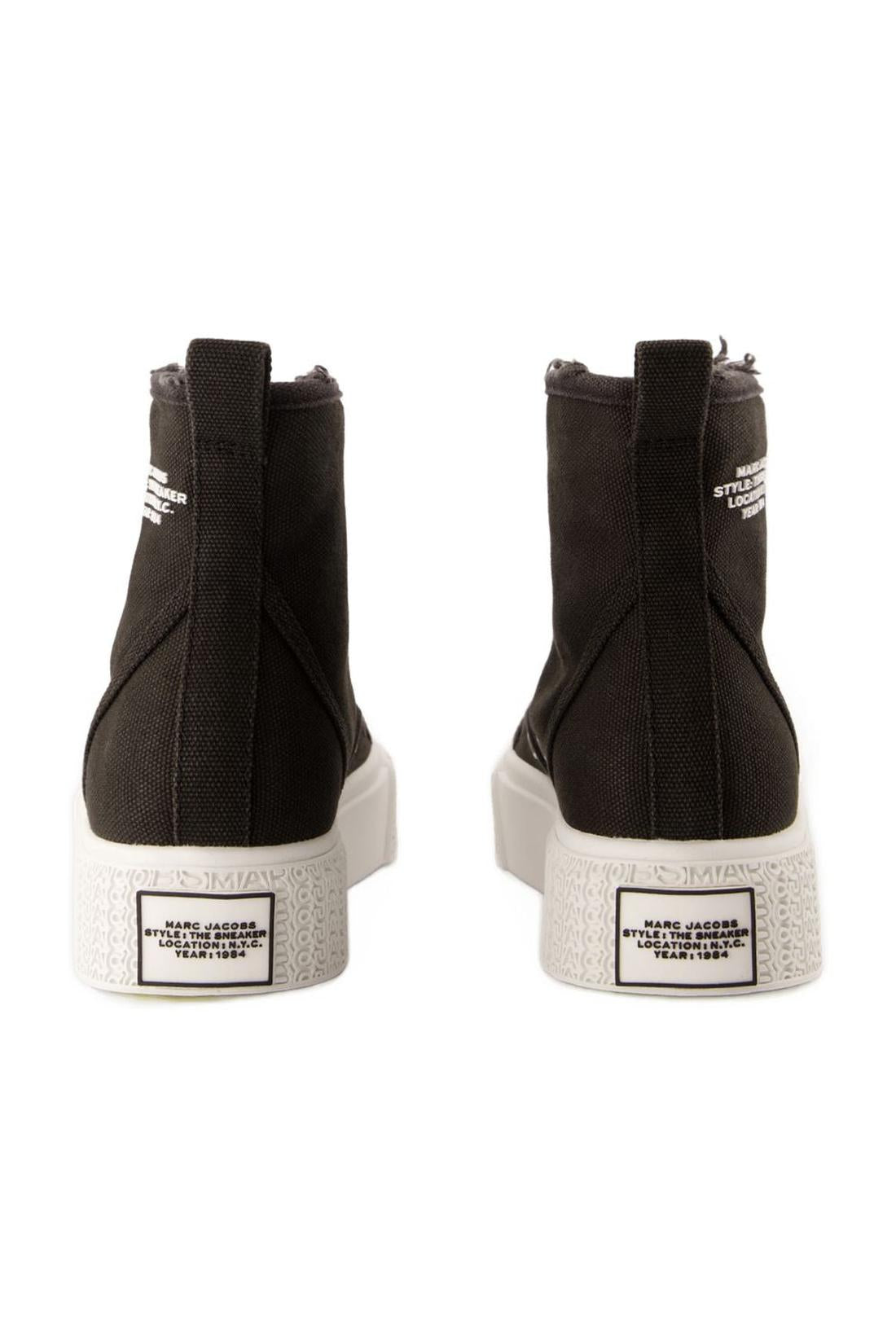 Marc Jacobs-Sneakers The High Top - Marc Jacobs - Baumwolle - Schwarz-Sneaker-Black-Deal-Outlet-by-ARCHIVIST