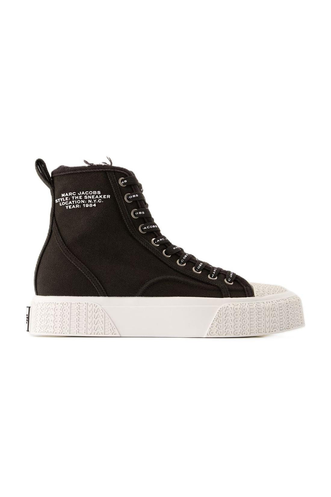 Marc Jacobs-Sneakers The High Top - Marc Jacobs - Baumwolle - Schwarz-Sneaker-Black-Deal-Outlet-by-ARCHIVIST