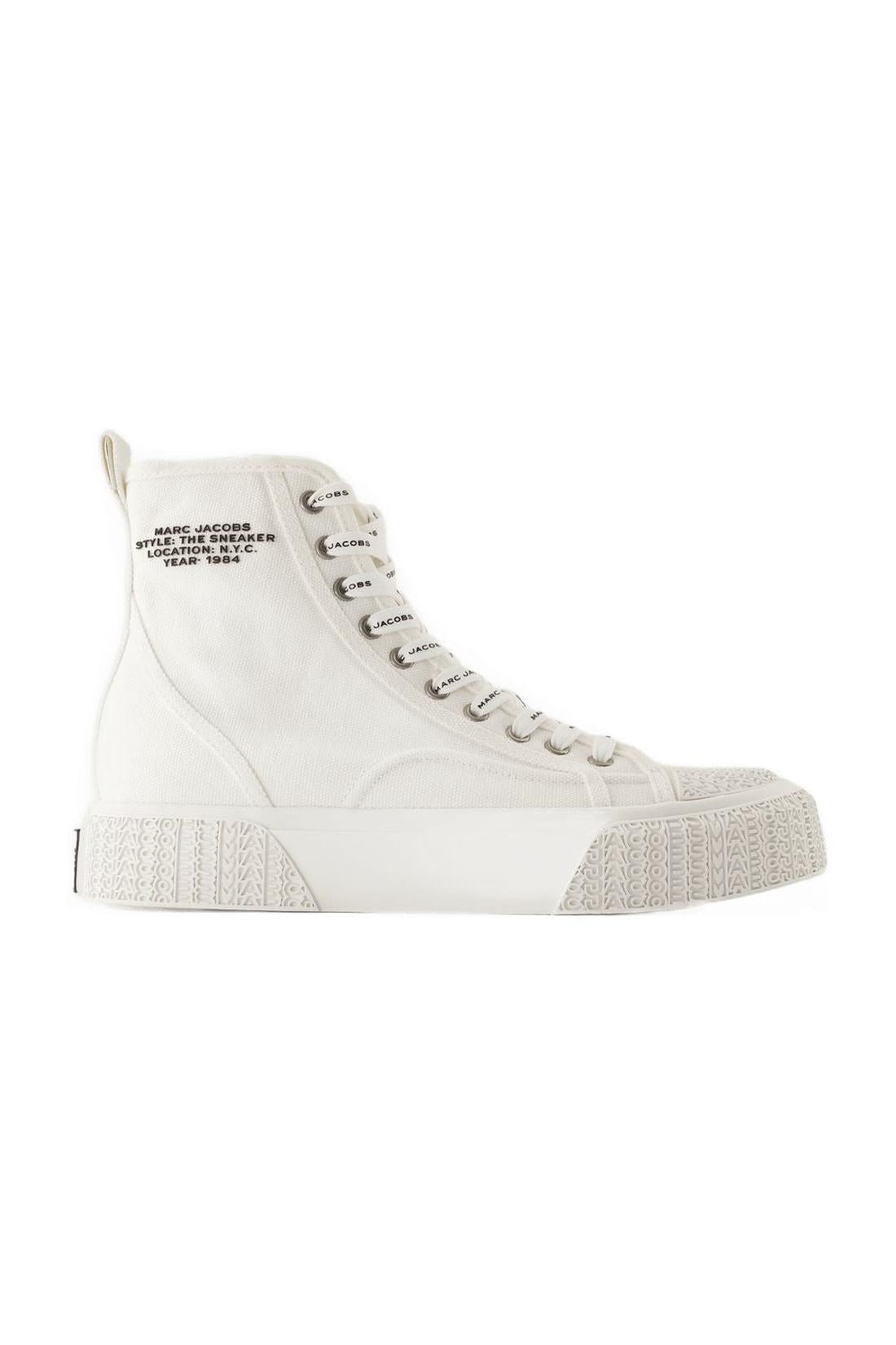 Marc Jacobs-Sneakers The High Top - Marc Jacobs - Baumwolle - Weiß-Sneaker-Black-Deal-Outlet-by-ARCHIVIST