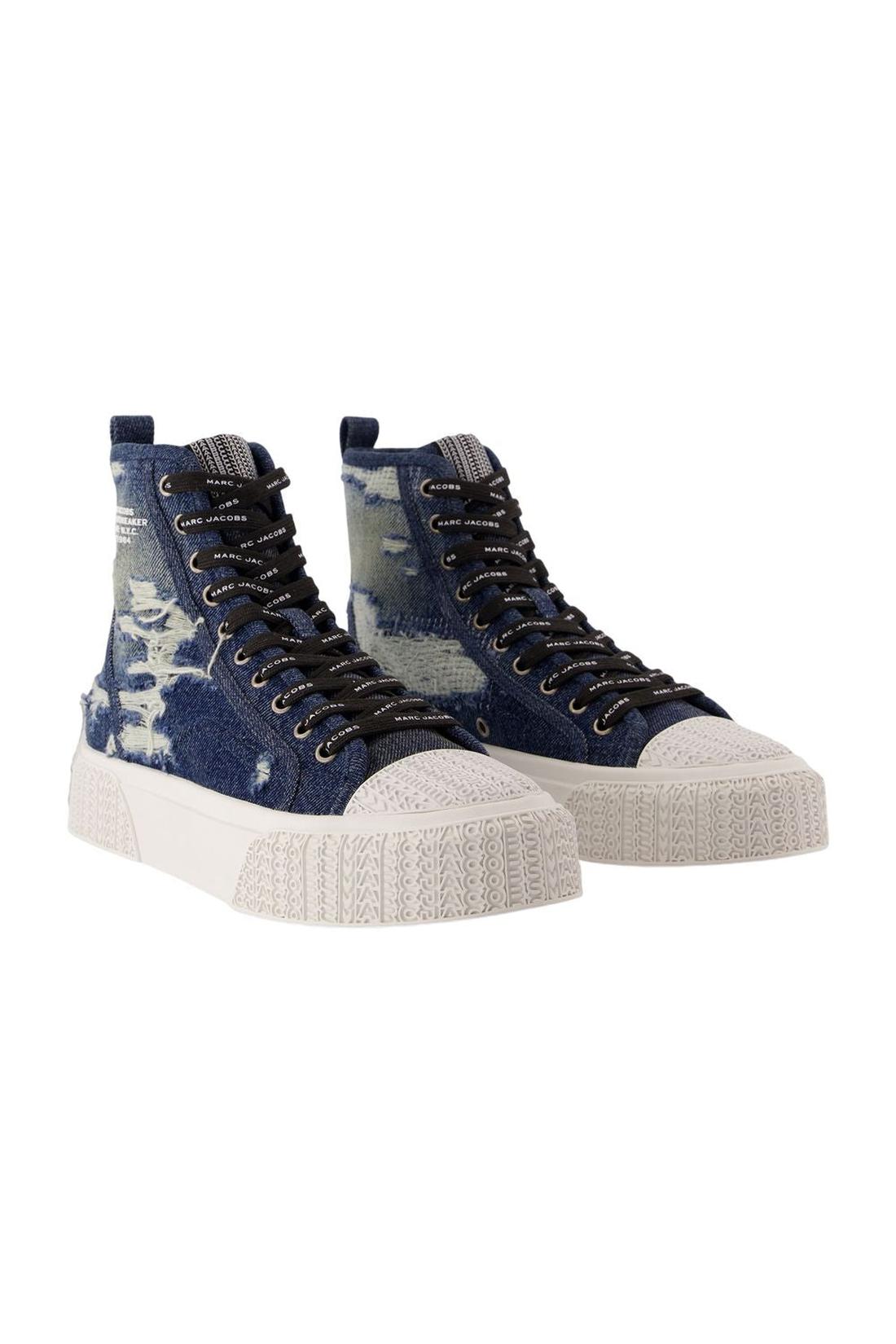 Marc Jacobs-Sneakers The High Top - Marc Jacobs - Baumwolle - Blau-Sneaker-Black-Deal-Outlet-by-ARCHIVIST