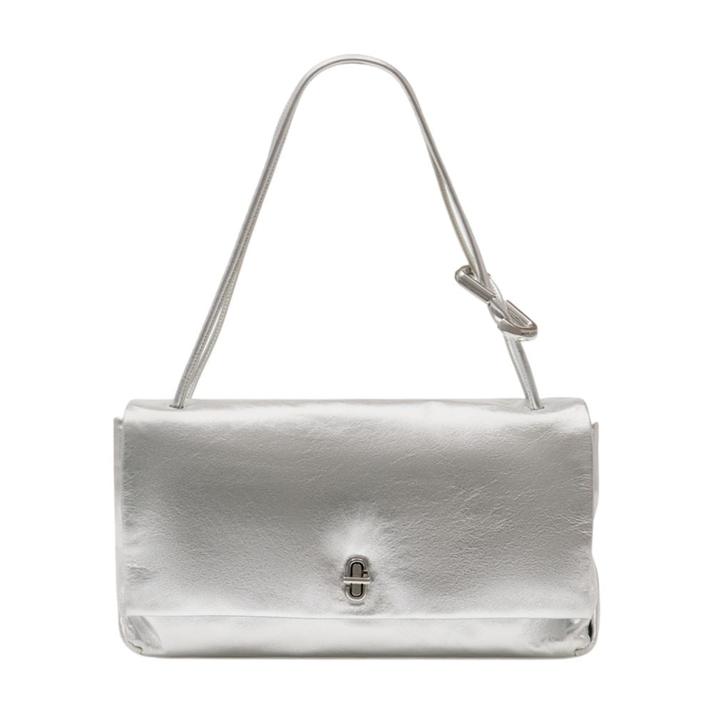 Einkaufstasche „The Large Dual Shoulder“ – Marc Jacobs – Leder – Silberfarben