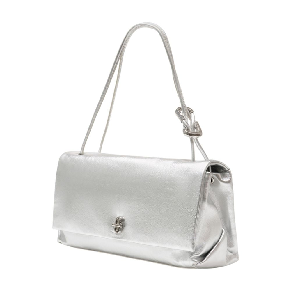 Einkaufstasche „The Large Dual Shoulder“ – Marc Jacobs – Leder – Silberfarben