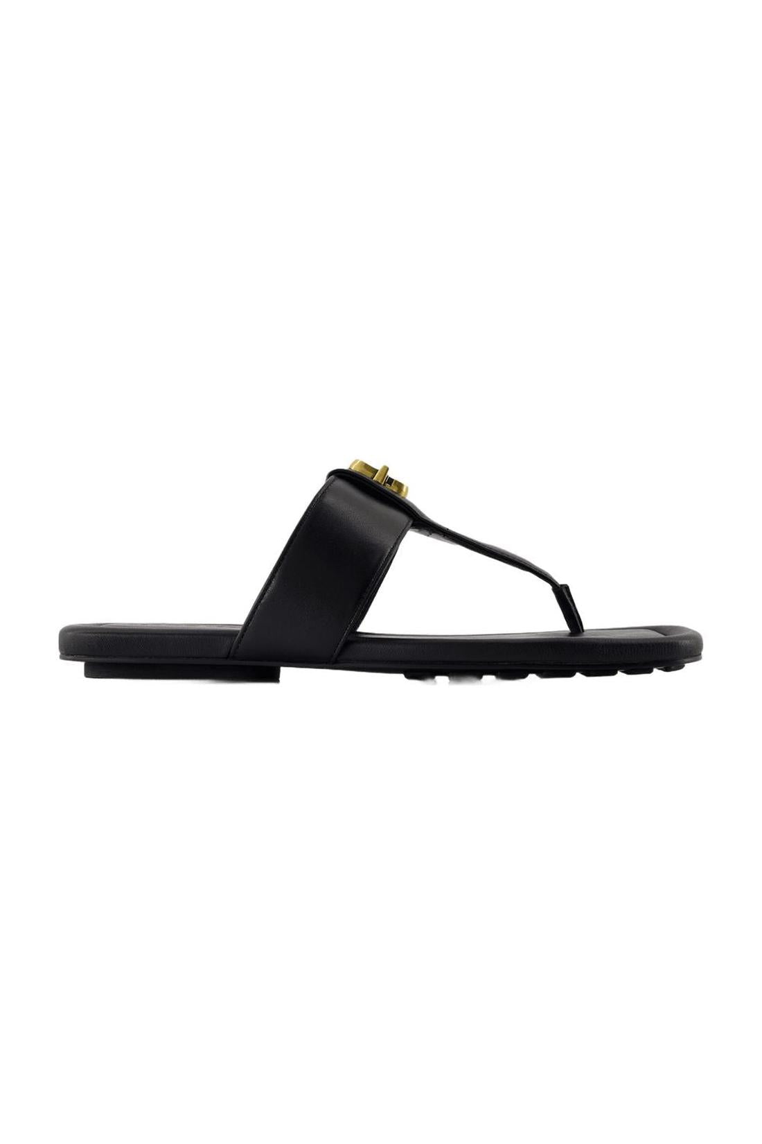 Marc Jacobs-Sandalen The Dual T - Marc Jacobs - Leder - Schwarz-schuhe / pantoletten-Black-Deal-Outlet-by-ARCHIVIST
