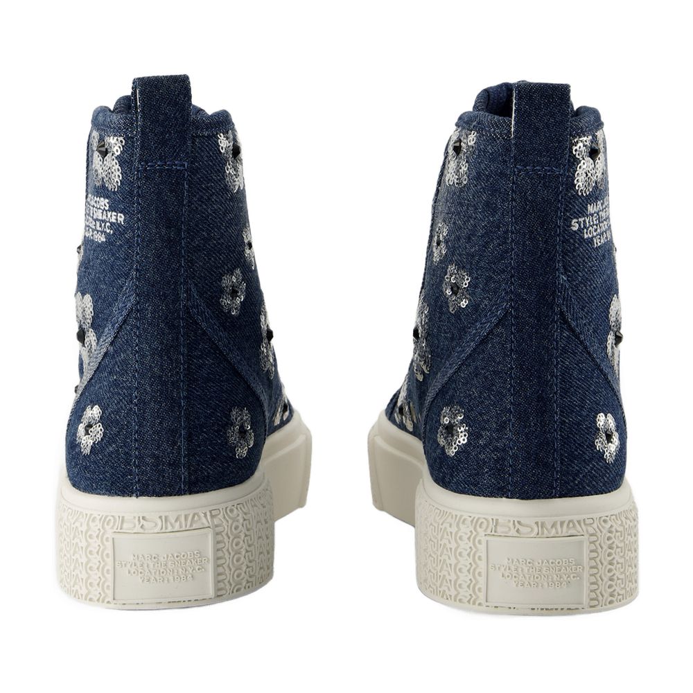 Sneakers The High Top - Marc Jacobs - Baumwolle - Blau