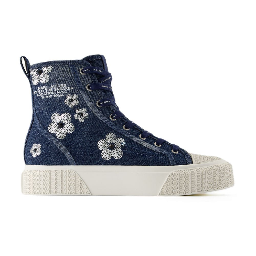 Sneakers The High Top - Marc Jacobs - Baumwolle - Blau