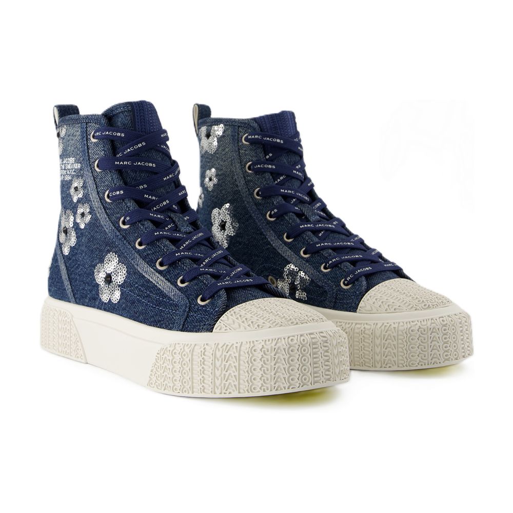 Sneakers The High Top - Marc Jacobs - Baumwolle - Blau