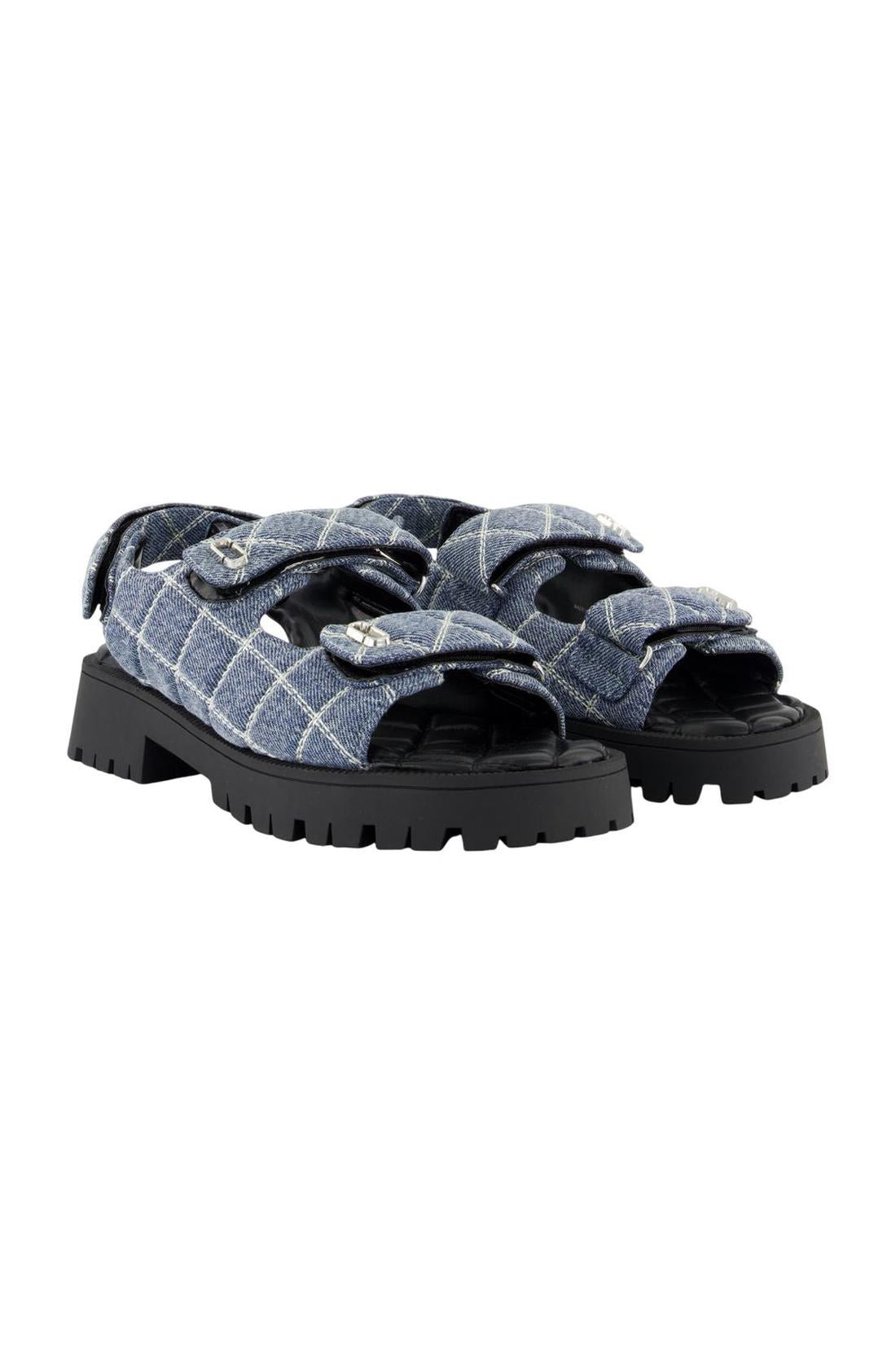 Marc Jacobs-Sandalen - Marc Jacobs - Baumwolle - Blau-schuhe / sandalen-Black-Deal-Outlet-by-ARCHIVIST