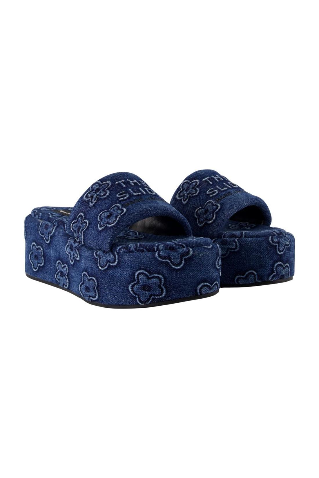 Marc Jacobs-Sandalen The Platform - Marc Jacobs - Baumwolle - Blau-schuhe / flache-schuhe-Black-Deal-Outlet-by-ARCHIVIST