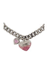 Marc Jacobs-Heart Balloon Pave Halskette - Marc Jacobs - Metall - Silber-Schmuck-Black-Deal-Outlet-by-ARCHIVIST