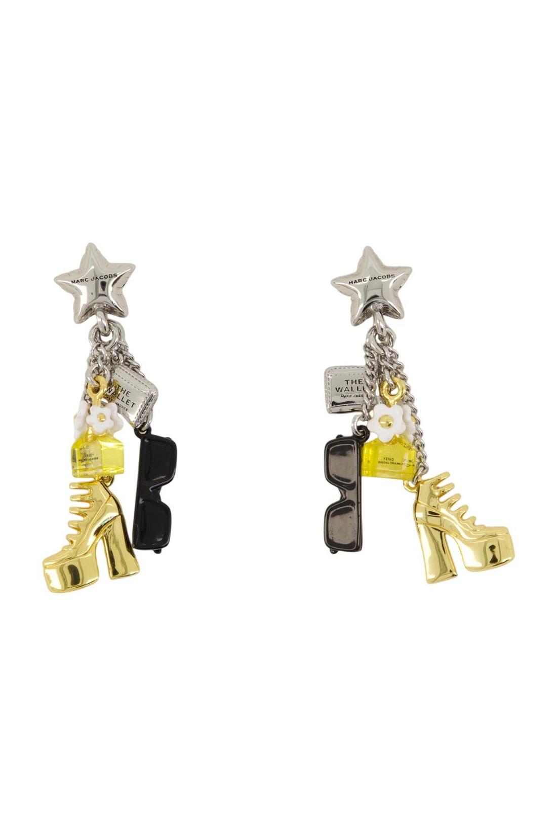 Marc Jacobs-Mini Icon Charm Ohrringe - Marc Jacobs - Metall - vergoldet-Schmuck-Black-Deal-Outlet-by-ARCHIVIST