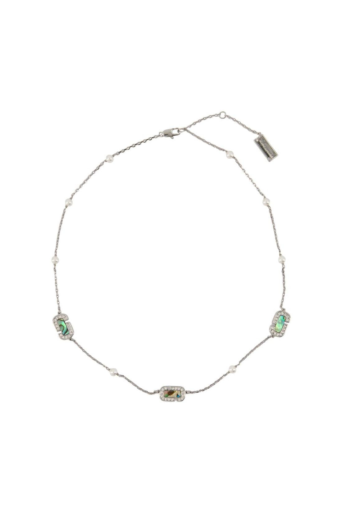 Marc Jacobs-Abalone-Halskette - Marc Jacobs - Metall - Silber-Schmuck-Black-Deal-Outlet-by-ARCHIVIST
