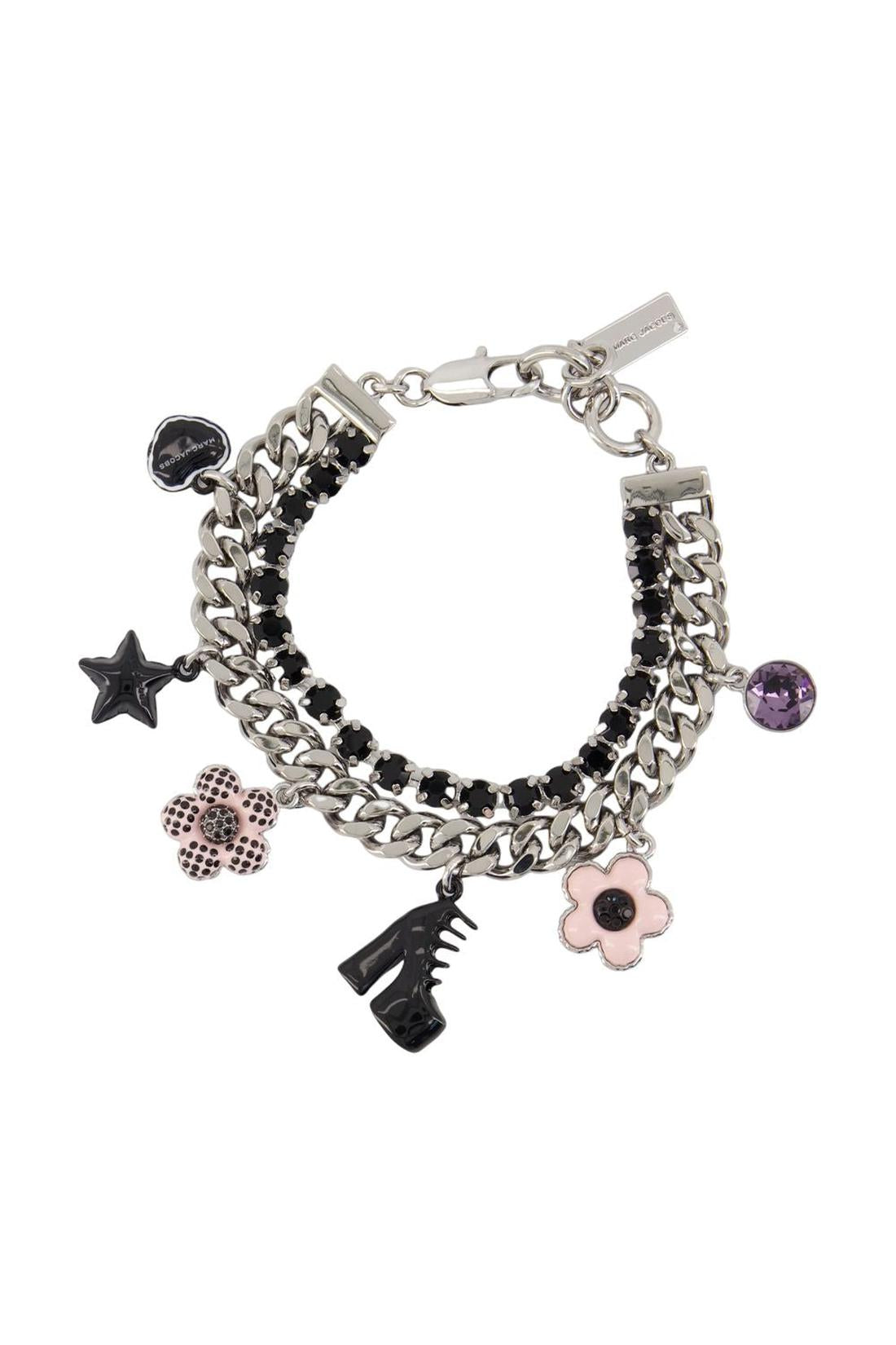 Marc Jacobs-Mini Icon Dot Charm Armband - Marc Jacobs - Metall - Silber-Schmuck-Black-Deal-Outlet-by-ARCHIVIST