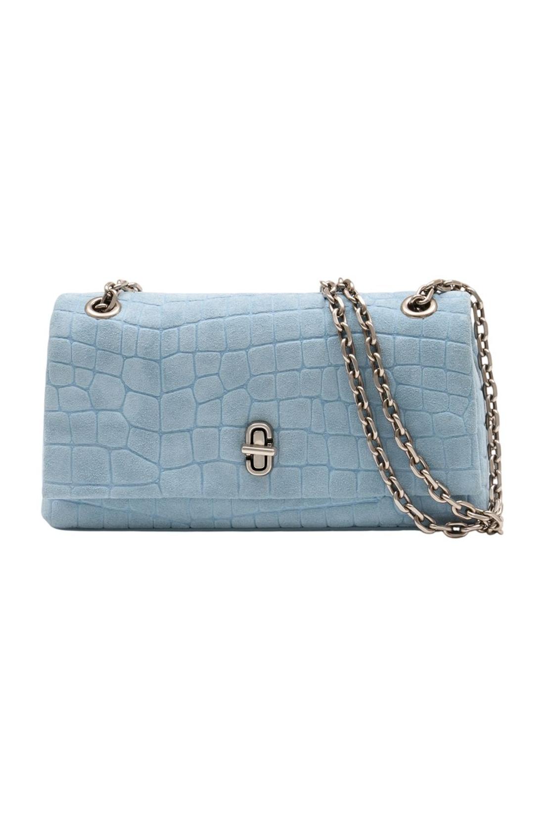 Umhängetasche The Dual Chain Mini – Marc Jacobs – Leder – Blau