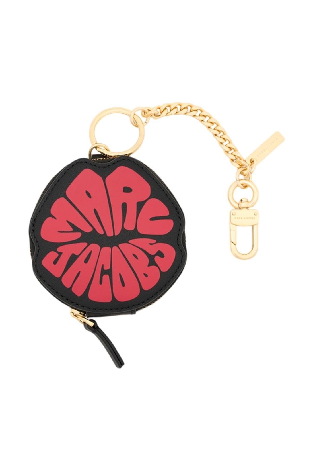 Schlüsselanhänger The Cookie Pouch Charm – Marc Jacobs – Leder – Schwarz
