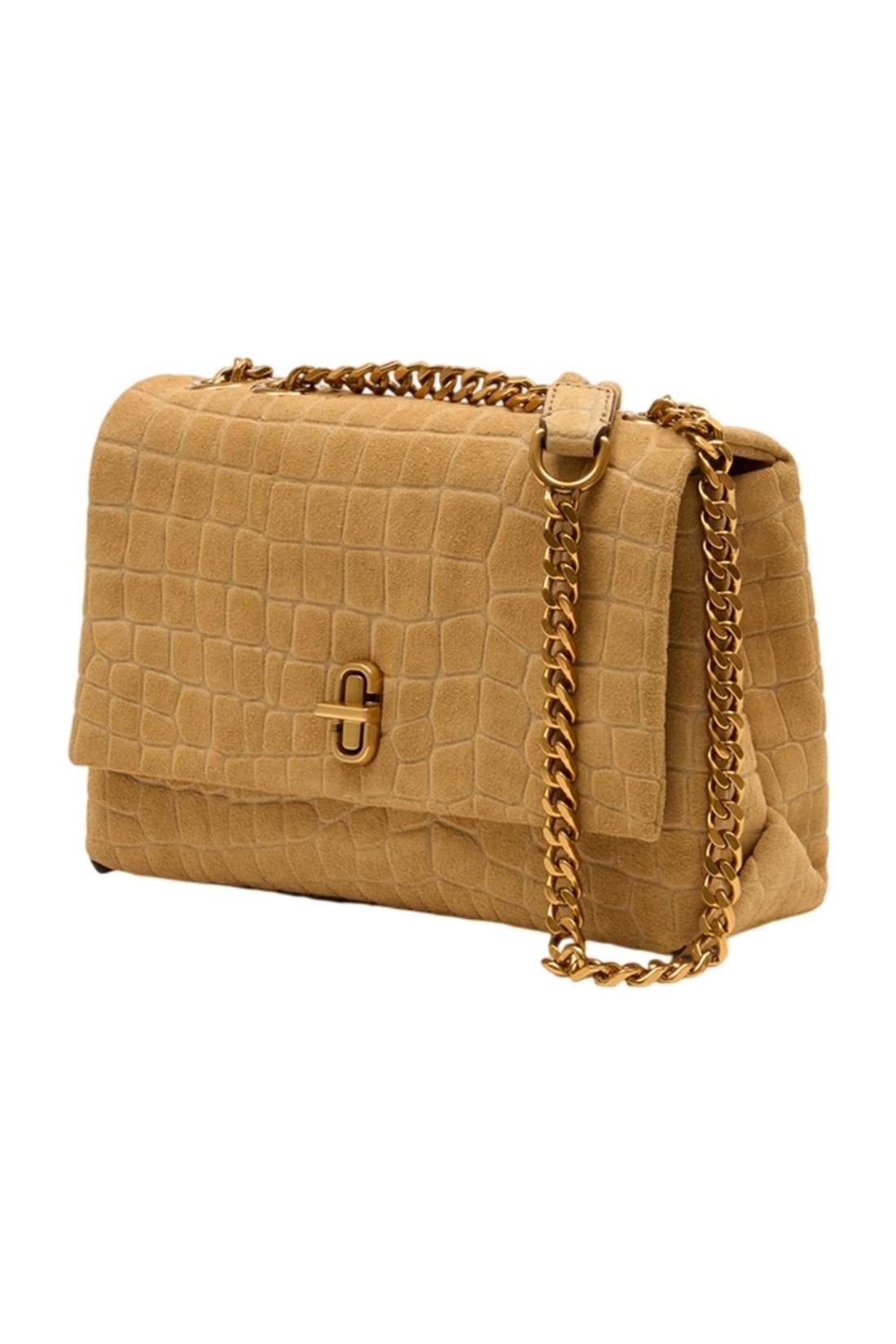 Umhängetasche The Slim Dual Chain – Marc Jacobs – Leder – Beige