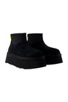 Ugg-Classic Mini Dipper Stiefeletten - UGG - Leder - Schwarz-Stiefel & Stiefeletten-Black-Deal-Outlet-by-ARCHIVIST