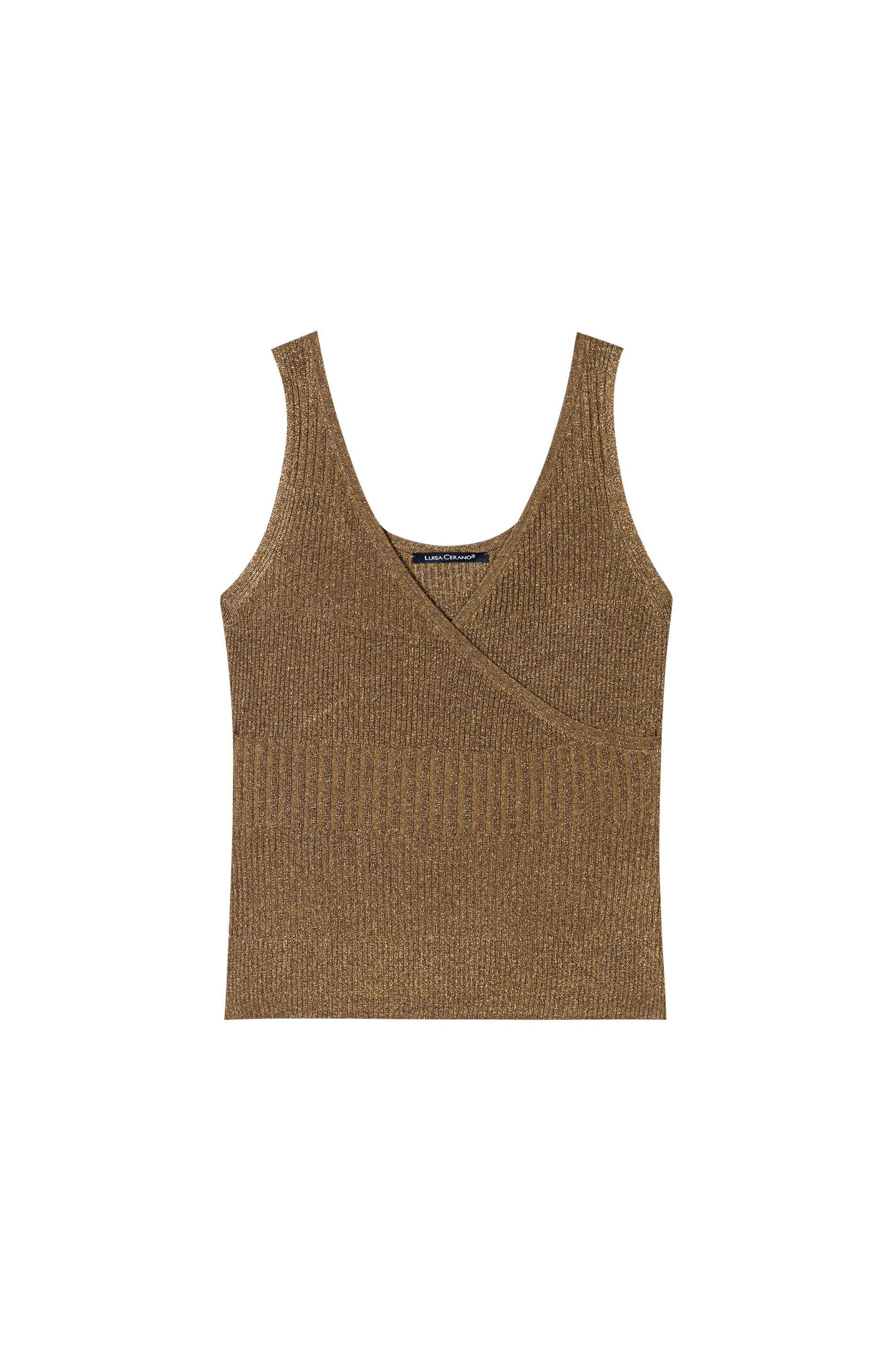 Stricktop mit Wickeleffekt