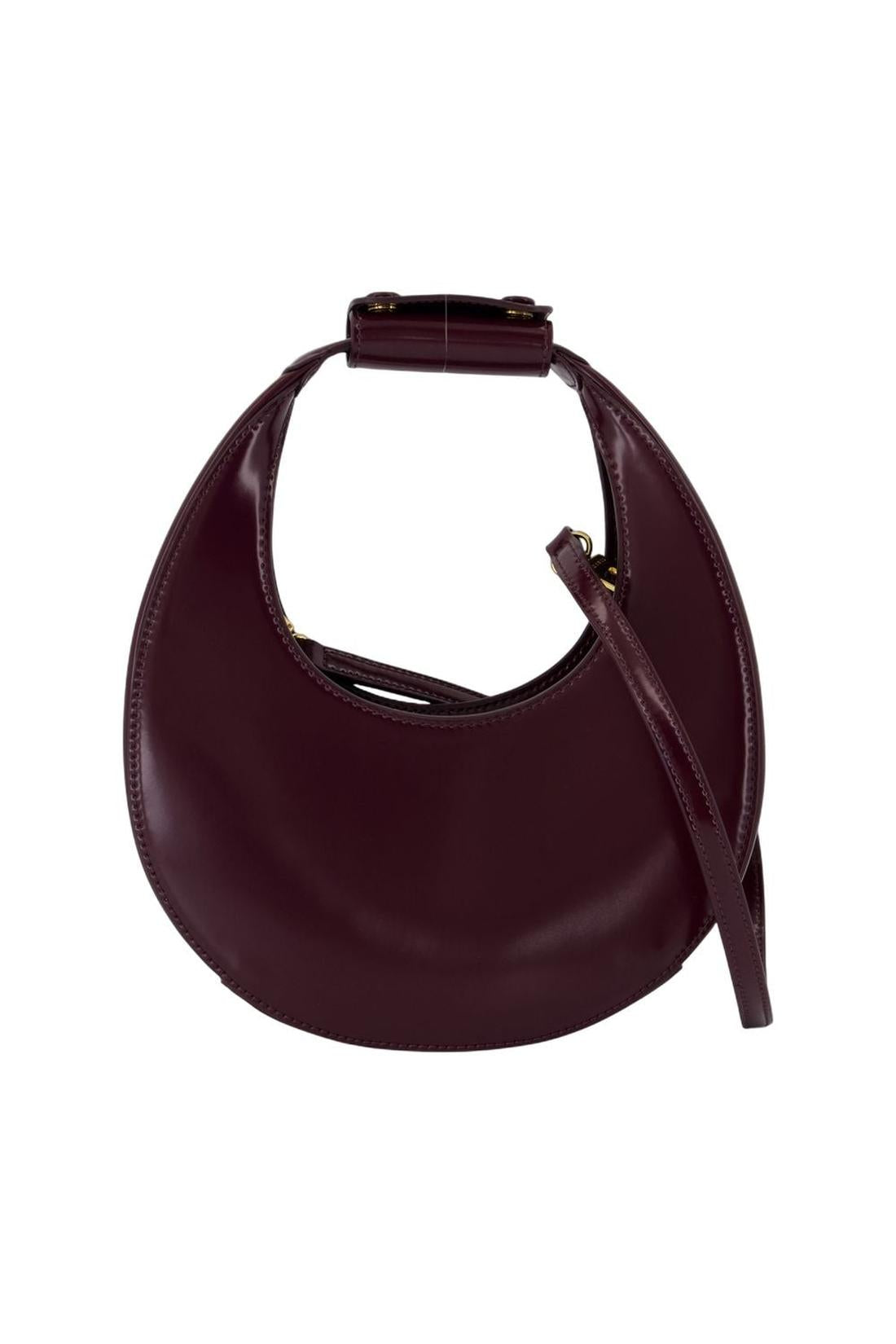 Staud-Mini Moon Handtasche - Staud - Leder - Bordeaux-Taschen-Black-Deal-Outlet-by-ARCHIVIST