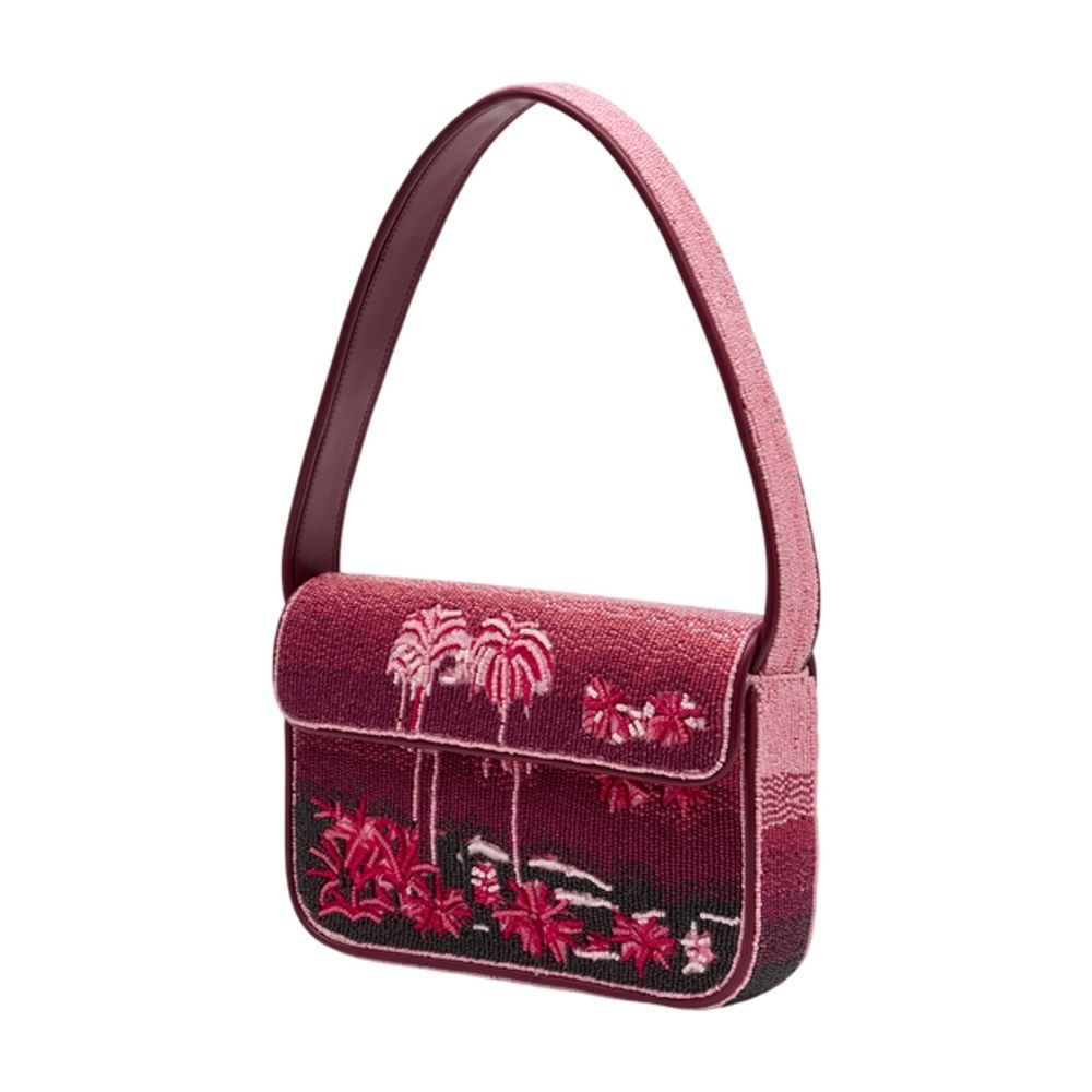Tommy-Umhängetasche – Staud – Perlen – Rosa