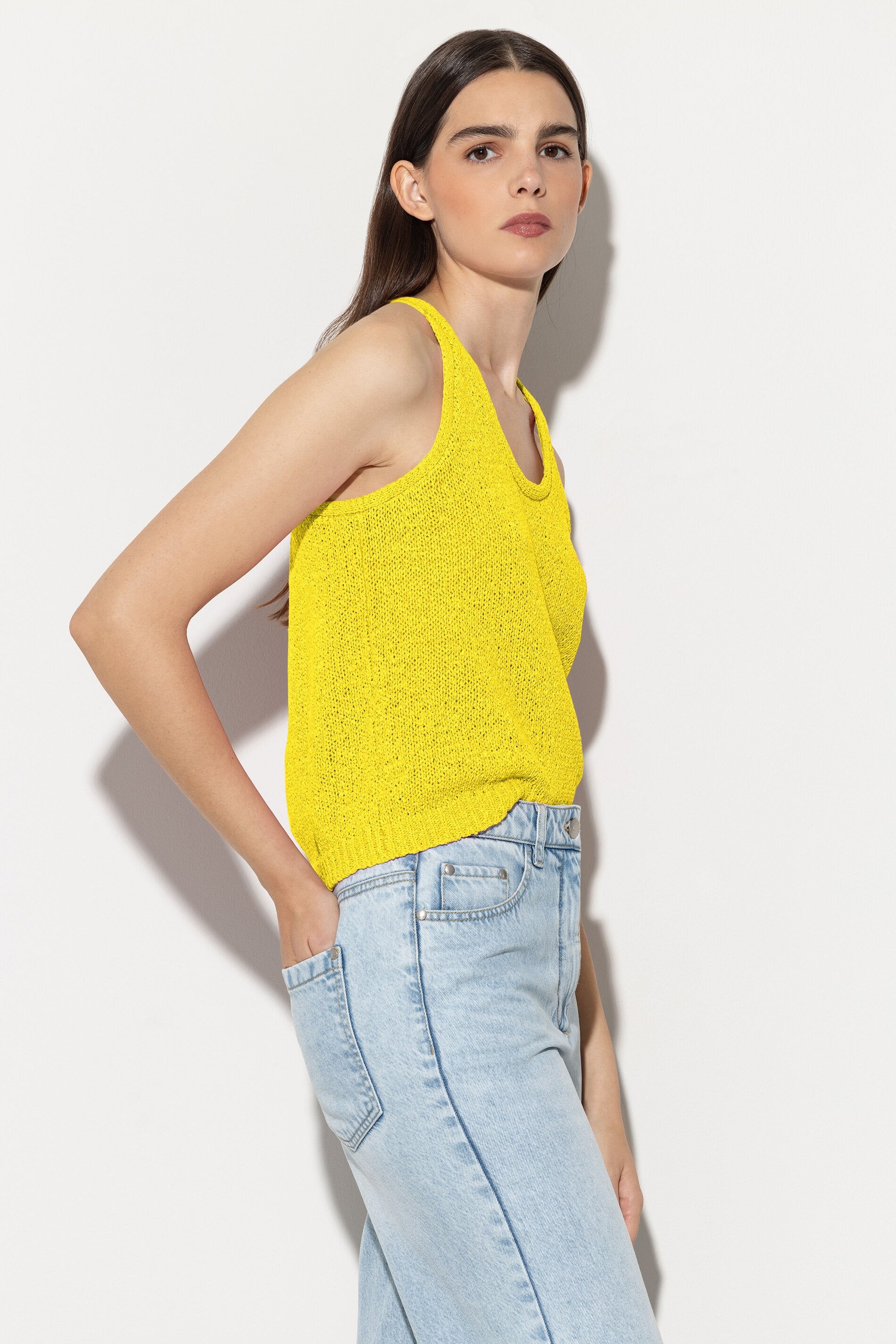 Tanktop aus Tape-Garn