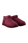 Ugg-Classic Ultra Mini Stiefeletten - UGG - Leder - Violett-Stiefel & Stiefeletten-Black-Deal-Outlet-by-ARCHIVIST