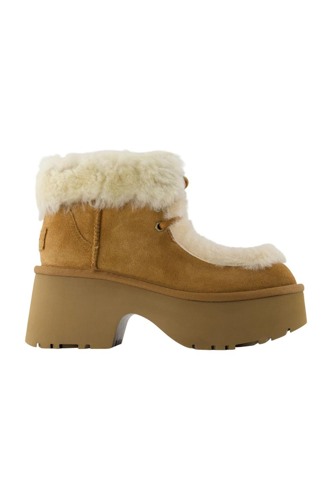 Esmee Lace Up Stiefeletten - UGG - Leder - Braun-Stiefel & Stiefeletten-Ugg-EU36-brown-ARCHIVIST
