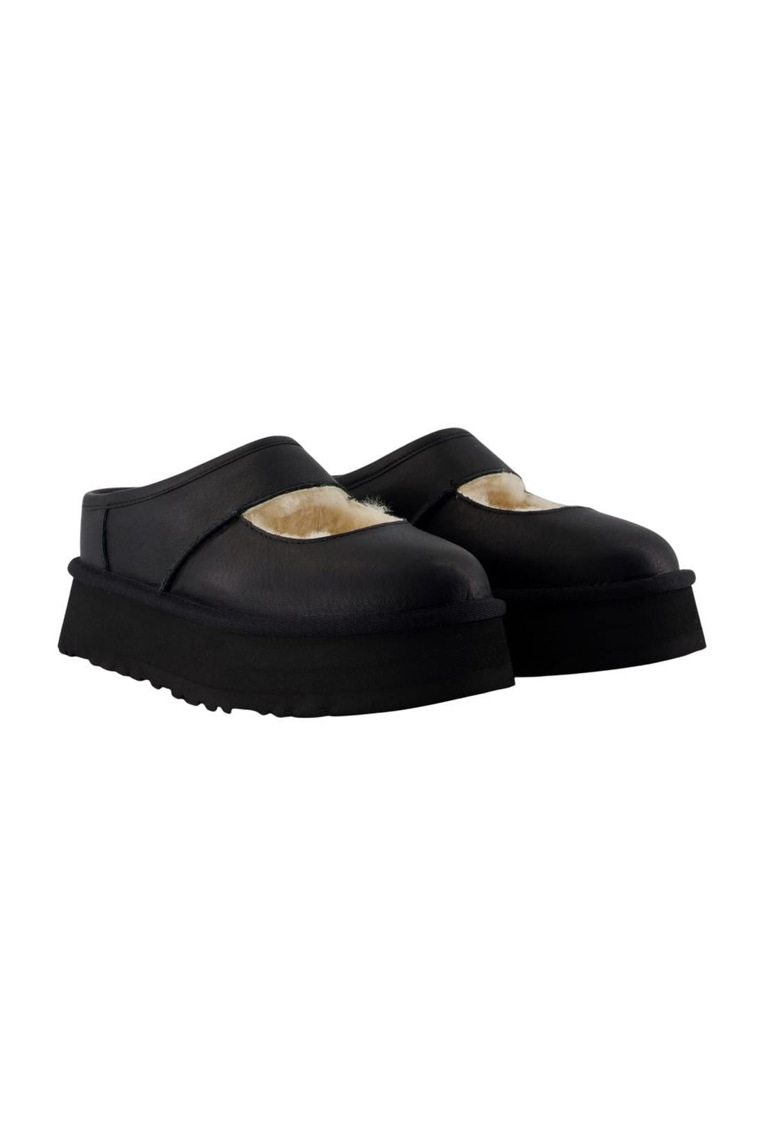 Ugg-Bea Mary Jane - UGG - Leder - Schwarz-schuhe / flache-schuhe-Black-Deal-Outlet-by-ARCHIVIST