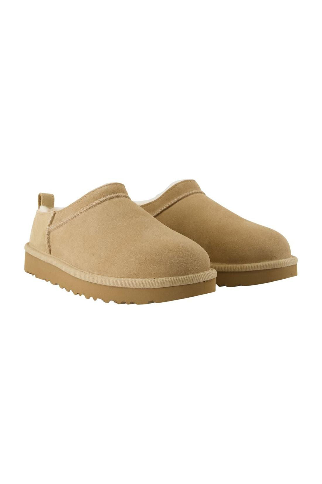 Ugg-Klassische Micro Stiefeletten - UGG - Leder - Beige-Stiefel & Stiefeletten-Black-Deal-Outlet-by-ARCHIVIST