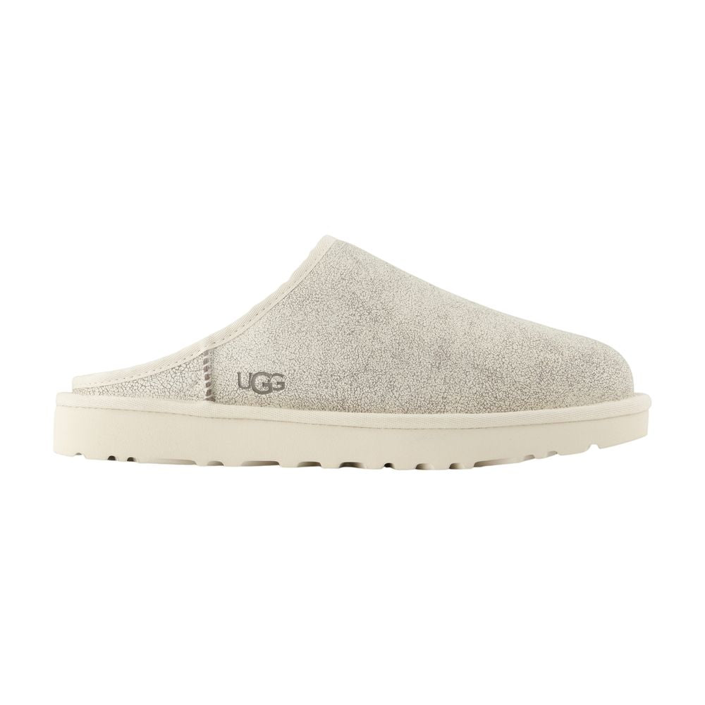 Pantoletten Classic Slip On Crackle - UGG - Leder - Beige