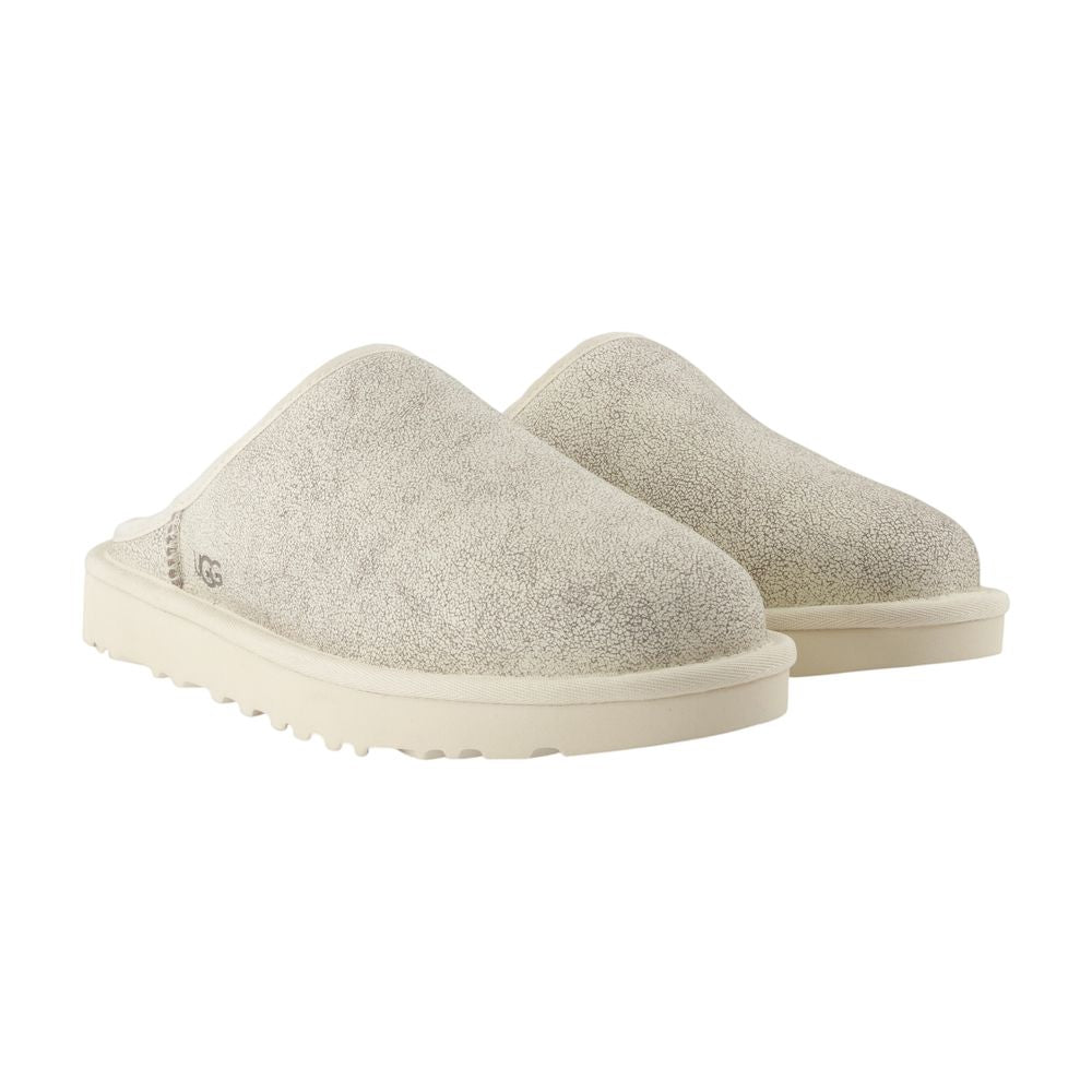 Pantoletten Classic Slip On Crackle - UGG - Leder - Beige