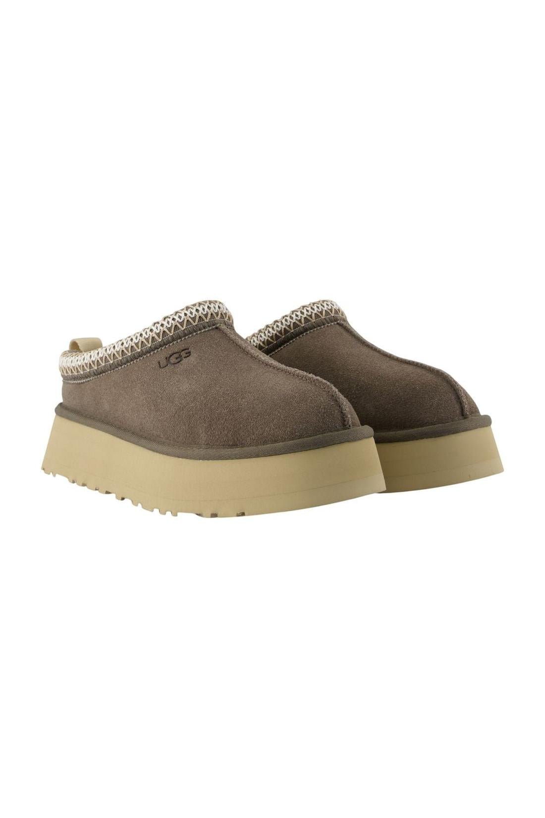 Tazz II Pantoletten - UGG - Leder - Braun-schuhe / flache-schuhe-Ugg-OUTLET-ARCHIVIST-ARCHIVE-SALE