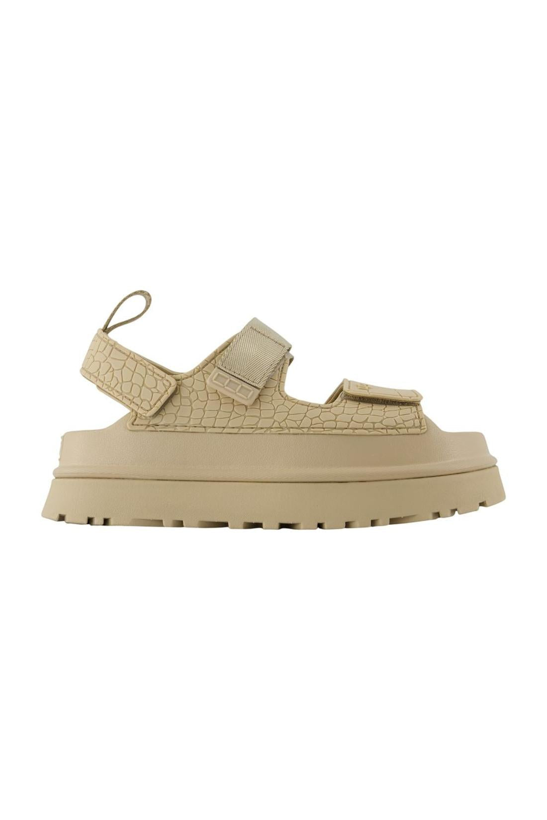 Goldenglow Embossed Sandalen - UGG - Synthetik - Beige-schuhe / sandalen-Ugg-OUTLET-EU36-beige-ARCHIVIST-ARCHIVE-SALE