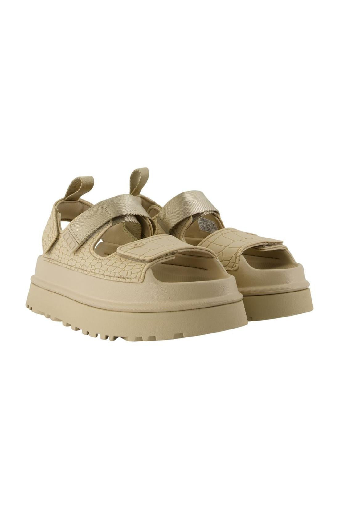Goldenglow Embossed Sandalen - UGG - Synthetik - Beige-schuhe / sandalen-Ugg-OUTLET-ARCHIVIST-ARCHIVE-SALE