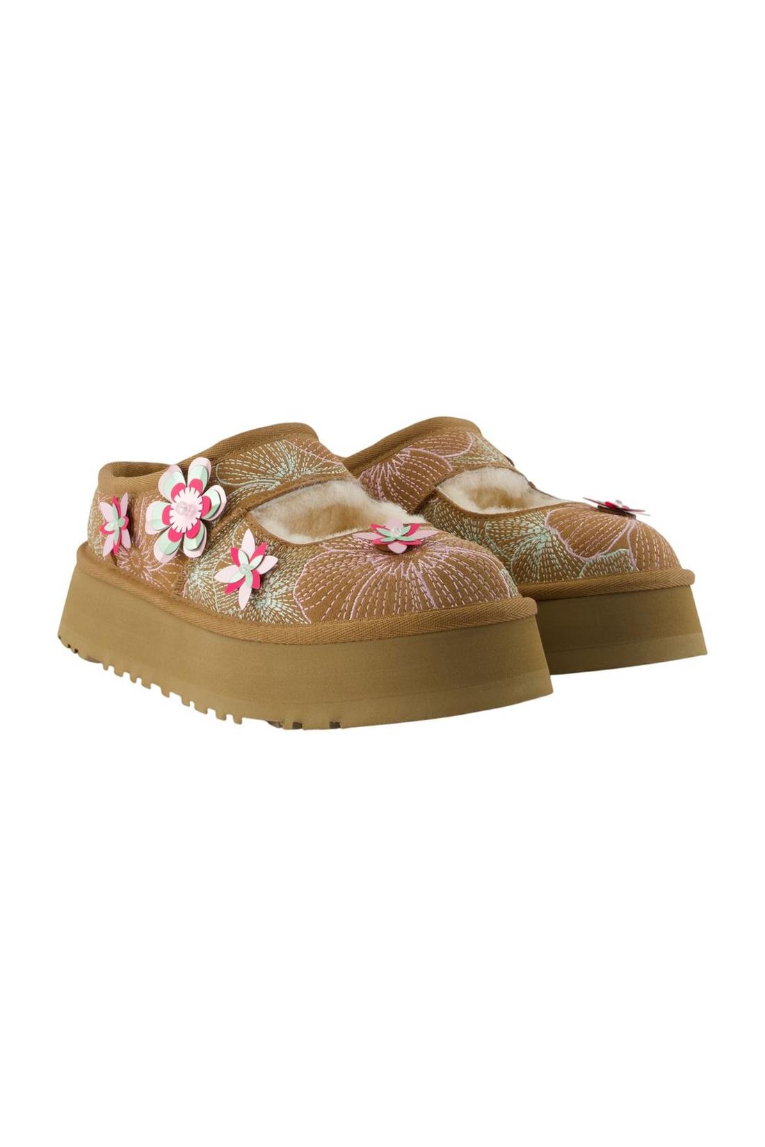 Bea Mary Jane Meadow Pantoletten - UGG - Leder - Braun-schuhe / flache-schuhe-Ugg-ARCHIVIST
