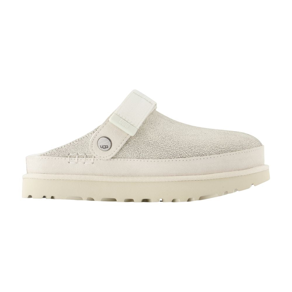 Goldenstar Crackle Pantoletten - UGG - Leder - Weiß
