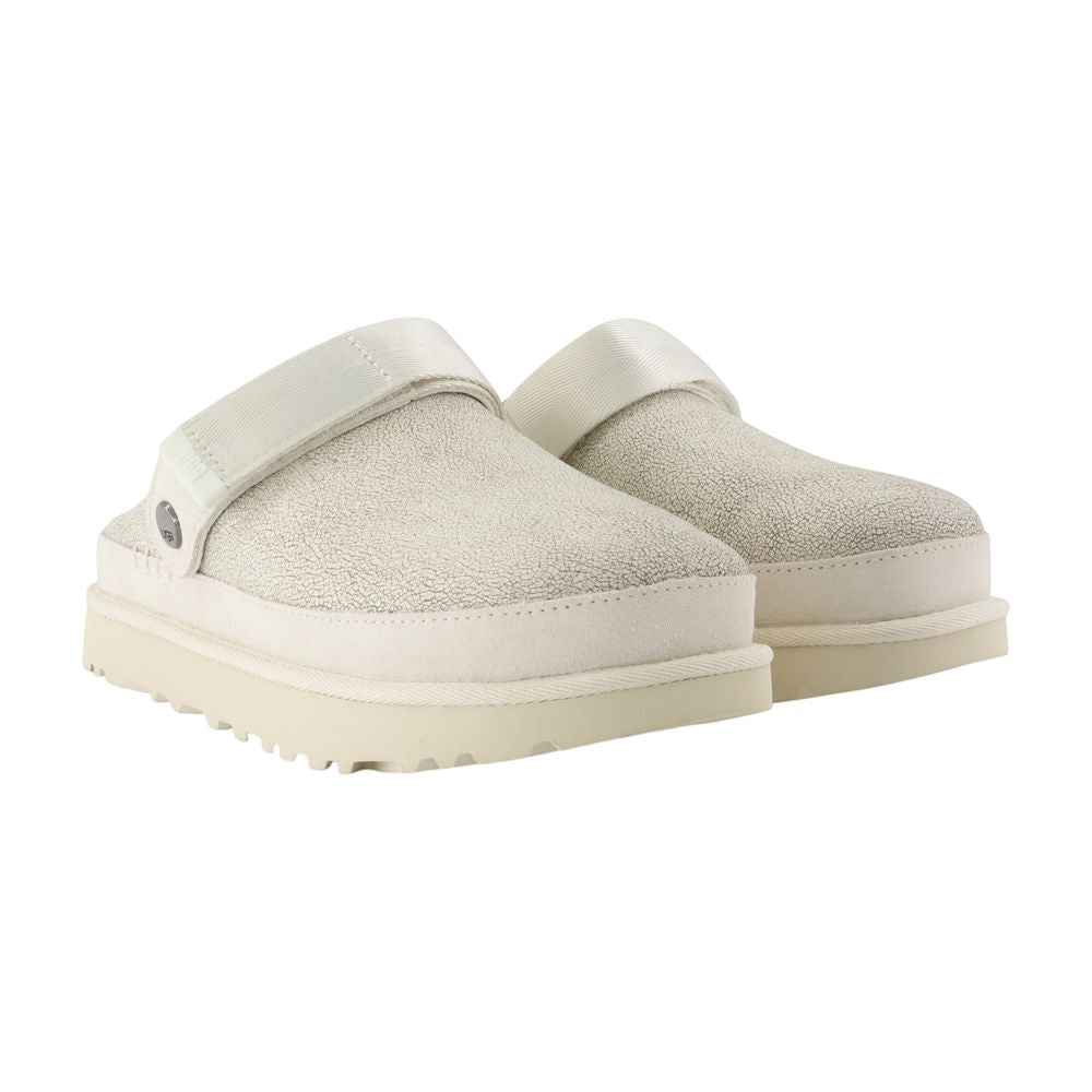 Goldenstar Crackle Pantoletten - UGG - Leder - Weiß