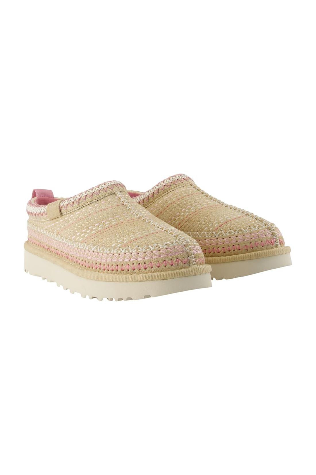 Tasman Meadow Pantoletten - UGG - Leder - Beige-schuhe / flache-schuhe-Ugg-ARCHIVIST