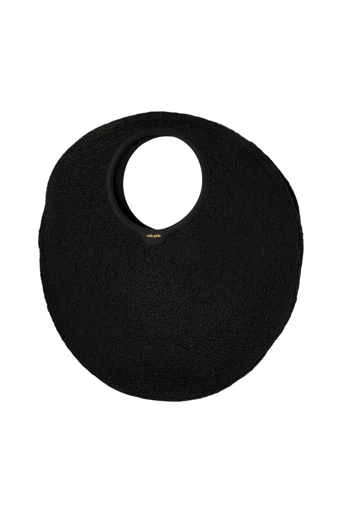 Cult Gaia-Amun Handtasche - Cult Gaia - Raffia - Schwarz-Taschen-Black-Deal-Outlet-by-ARCHIVIST