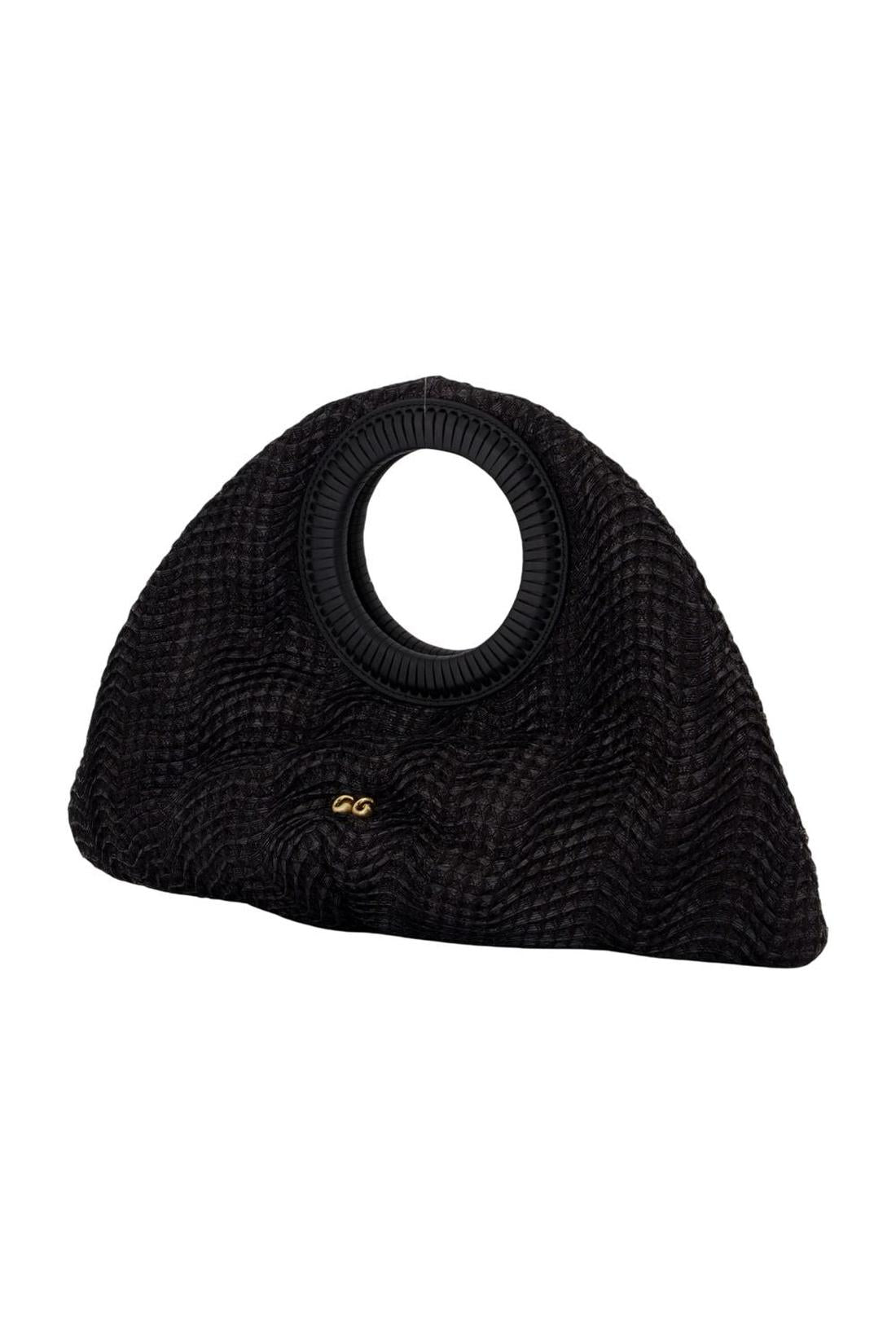 Cult Gaia-Thais Top Handle Handtasche - Cult Gaia - Raffia - Schwarz-Taschen-Black-Deal-Outlet-by-ARCHIVIST