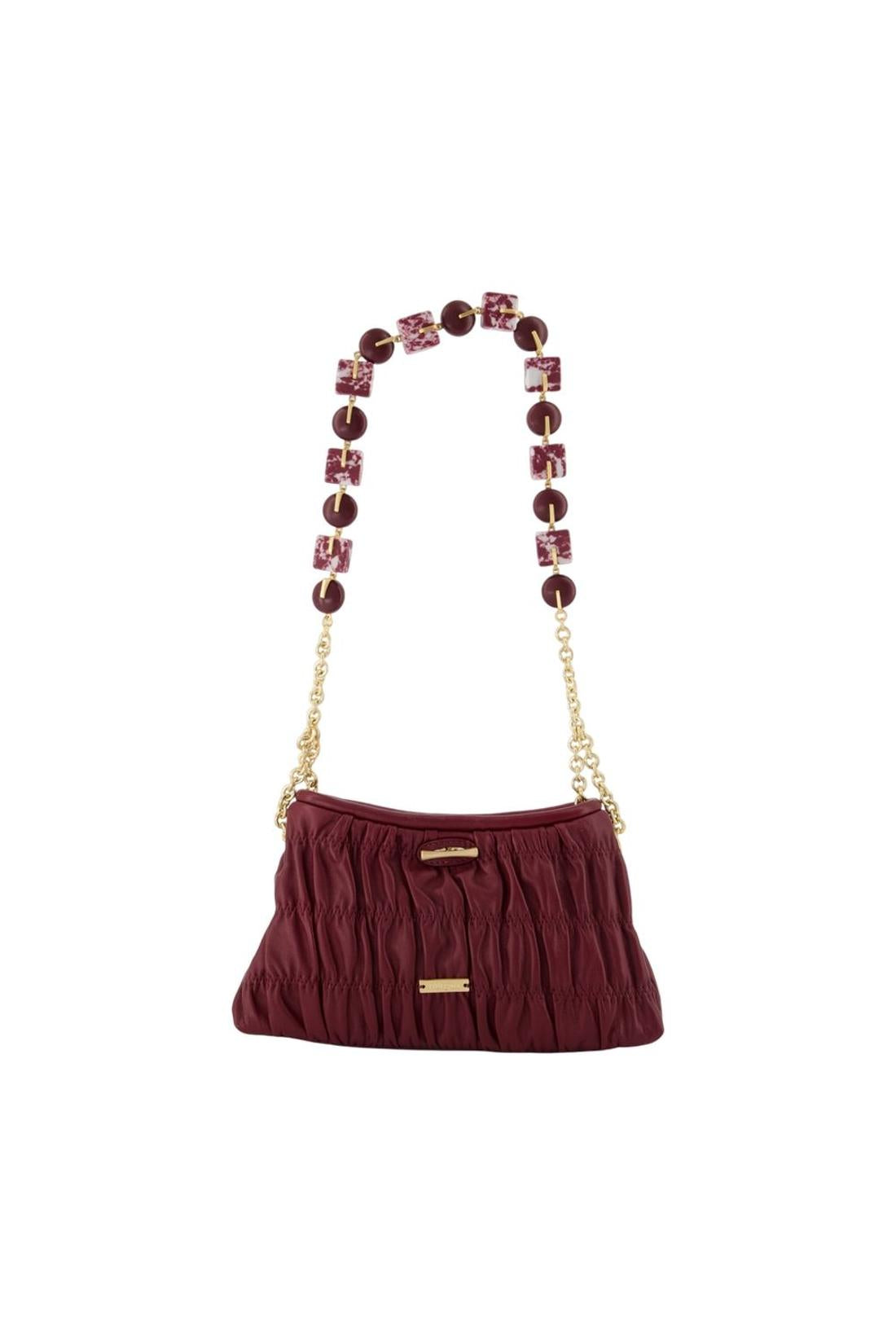 Cult Gaia-Kiraz Mini Clutch - Cult Gaia - Leder - Bordeaux-Outdoor-Black-Deal-Outlet-by-ARCHIVIST