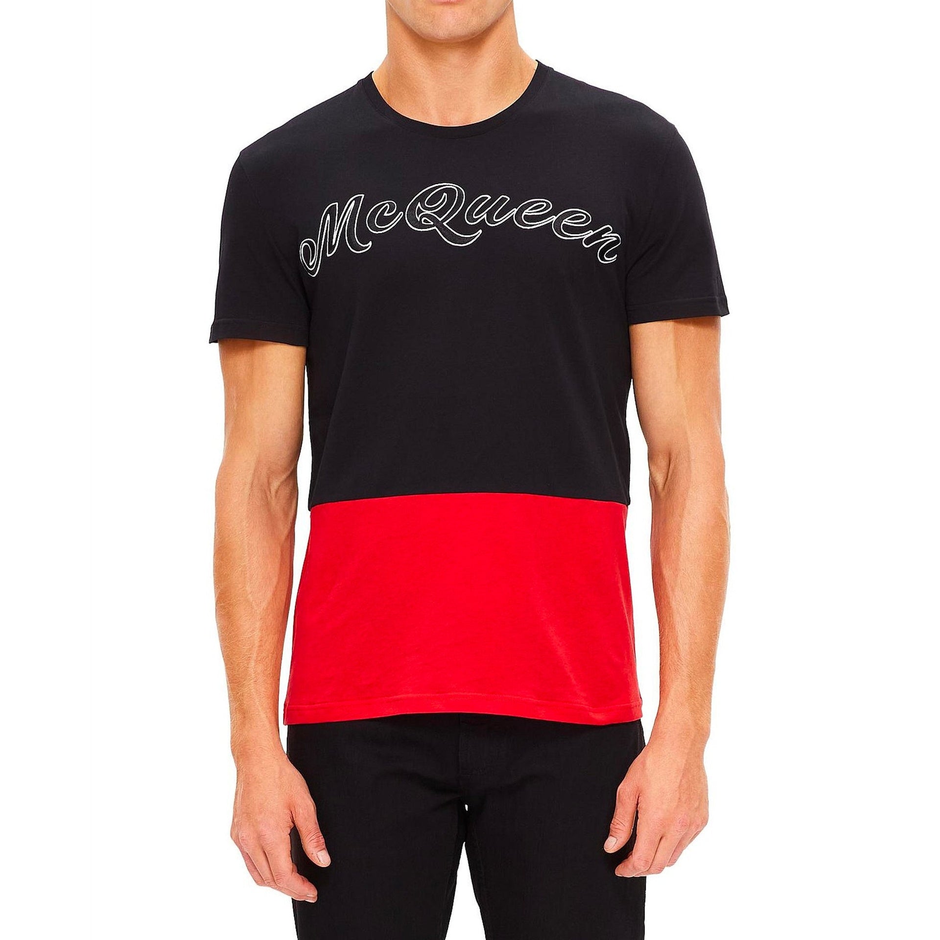 Alexander Mcqueen Cotton Logo T-Shirt-MEN CLOTHING-ALEXANDER MCQUEEN-ARCHIVIST