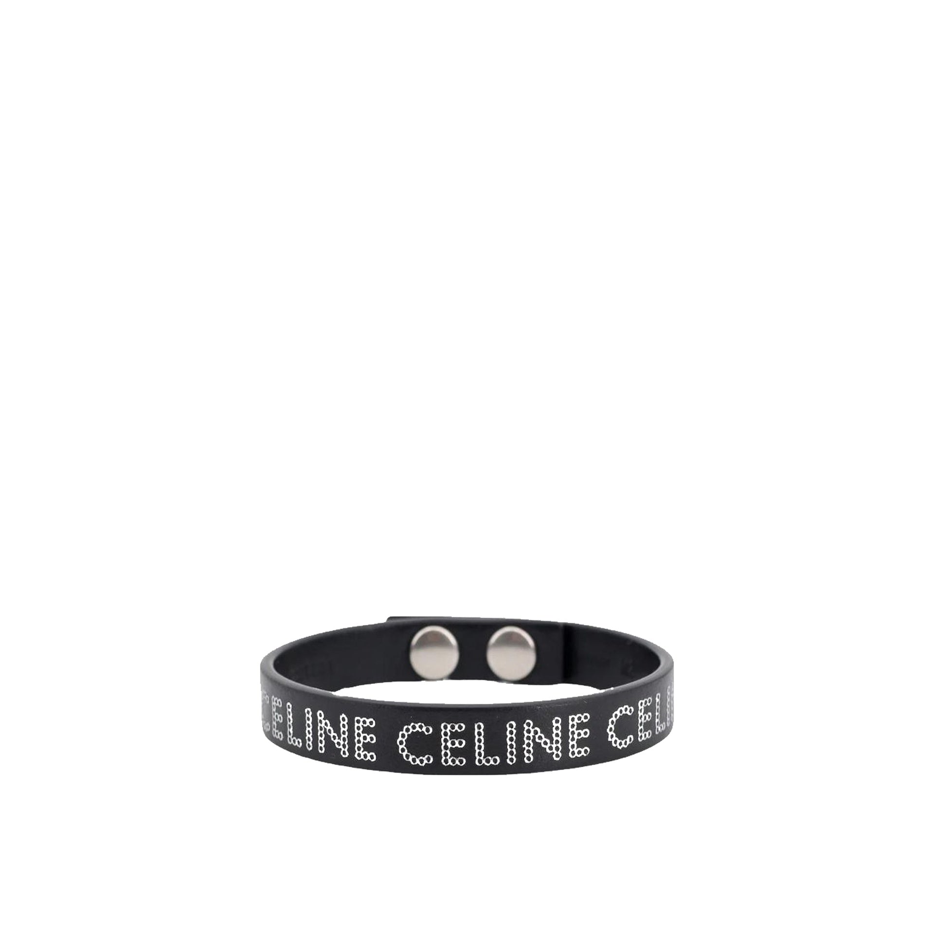 Celine Leather Logo Bracelet