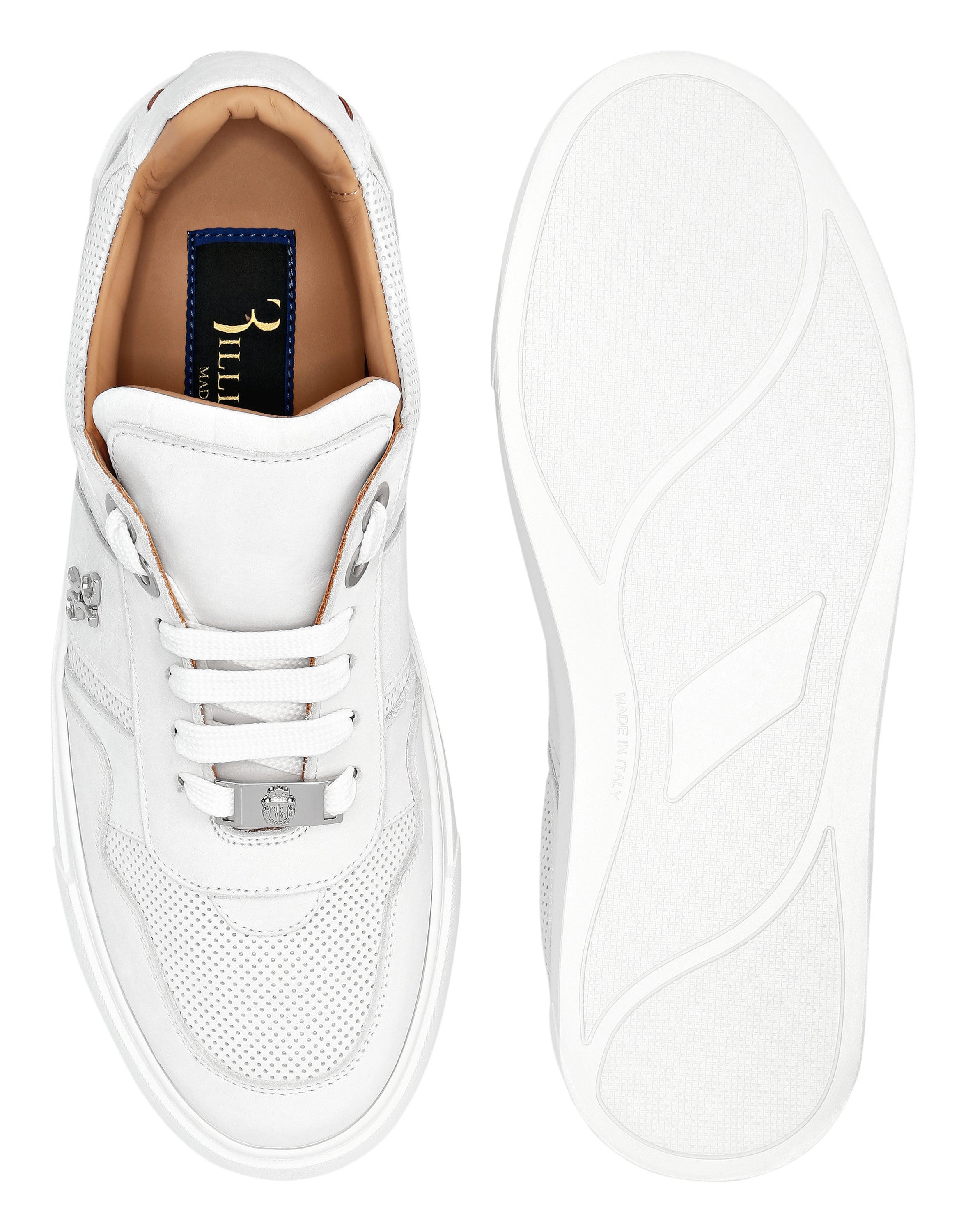 Nubuck Croco Printed Lo-Top Sneakers