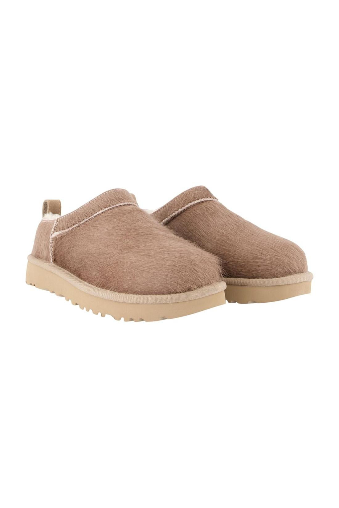 Stiefel W Classic Micro Calf Hair – UGG – Leder – Braun