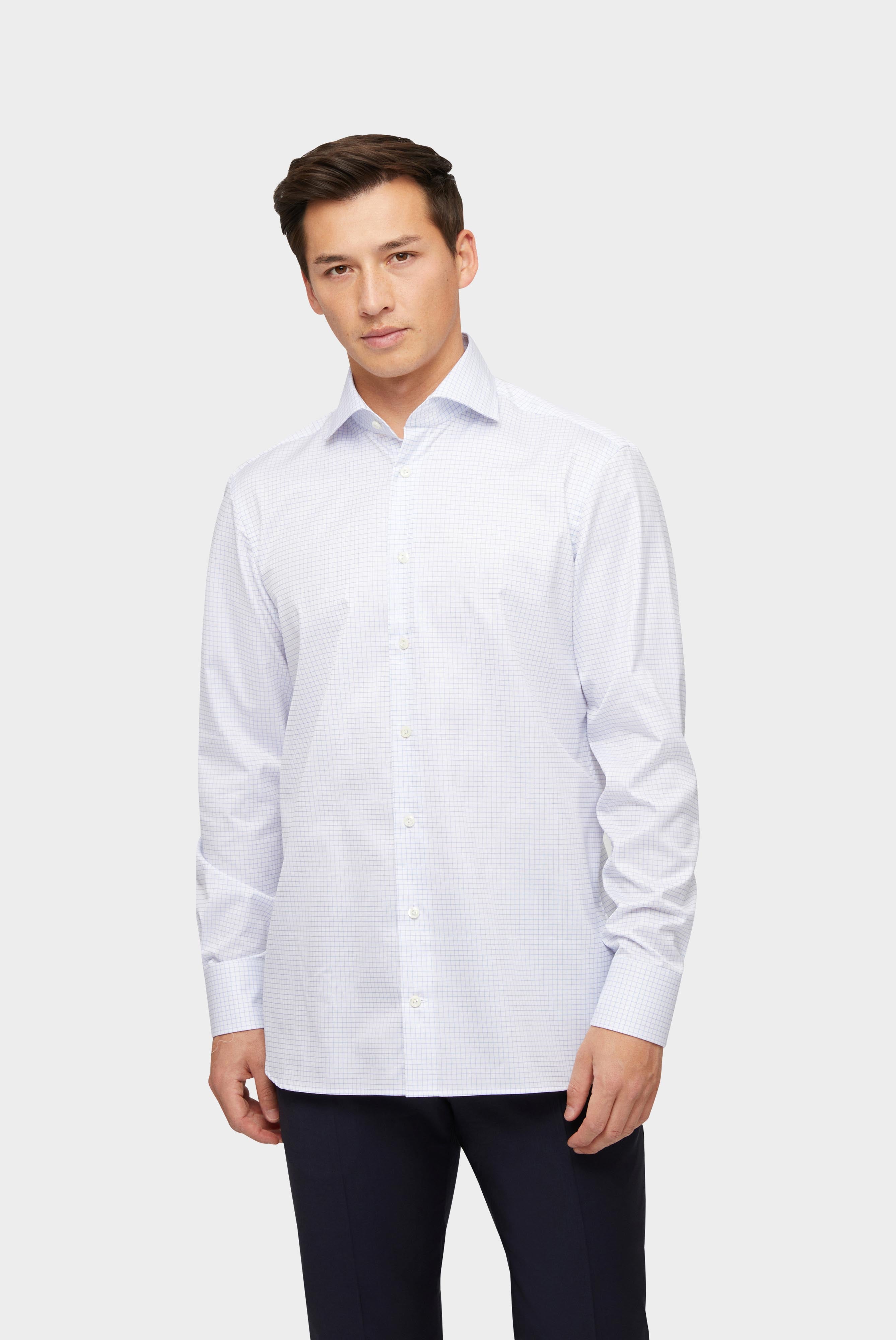 Van Laack-Bügelfreies Twill Business Hemd Tailor Fit Blau-Hemden & Blusen-Black-Deal-Outlet-by-ARCHIVIST