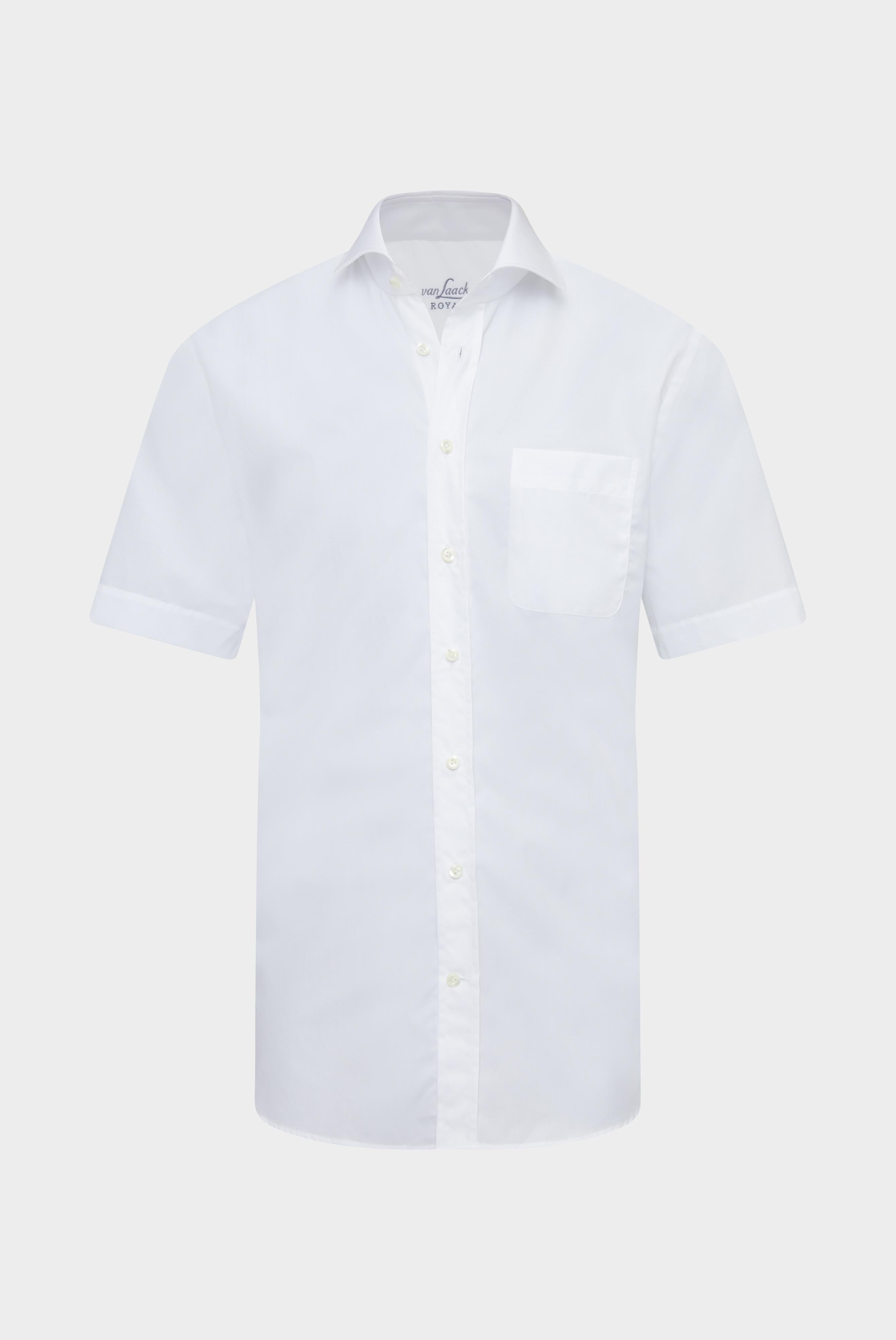 Van Laack-Kurzarm Hemd Comfort Fit aus Baumwolle Weiß-Hemden & Blusen-Black-Deal-Outlet-by-ARCHIVIST