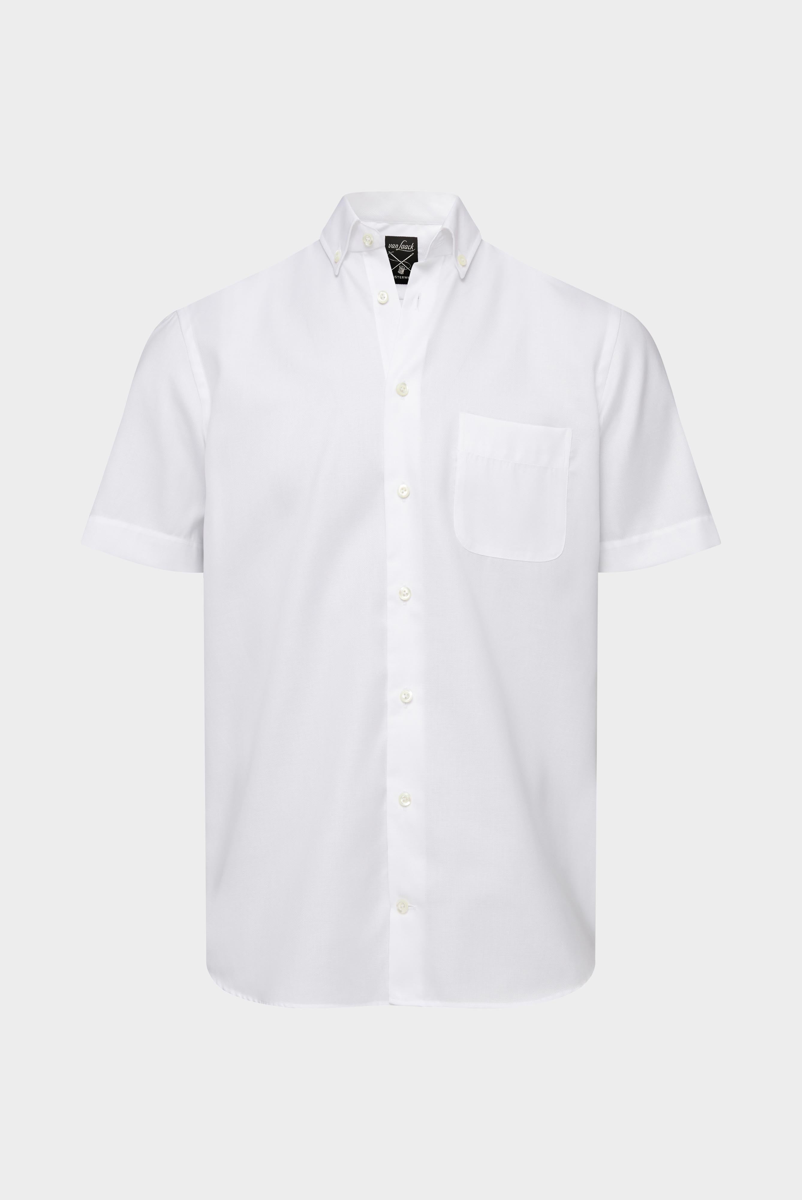 Van Laack-Kurzarmhemd aus Baumwolle Weiß-Hemden & Blusen-Black-Deal-Outlet-by-ARCHIVIST