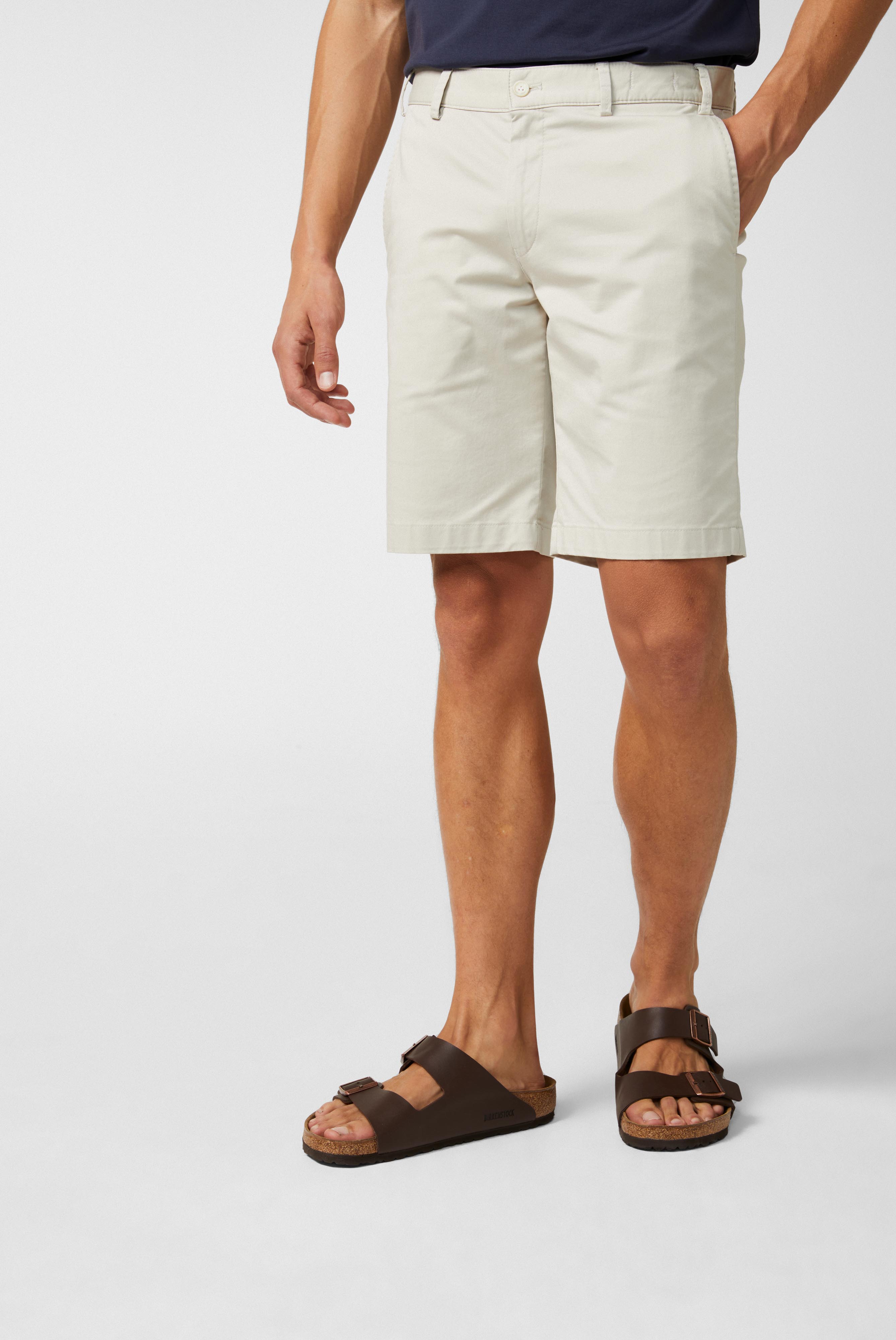 Men's Beige Bermuda Shorts