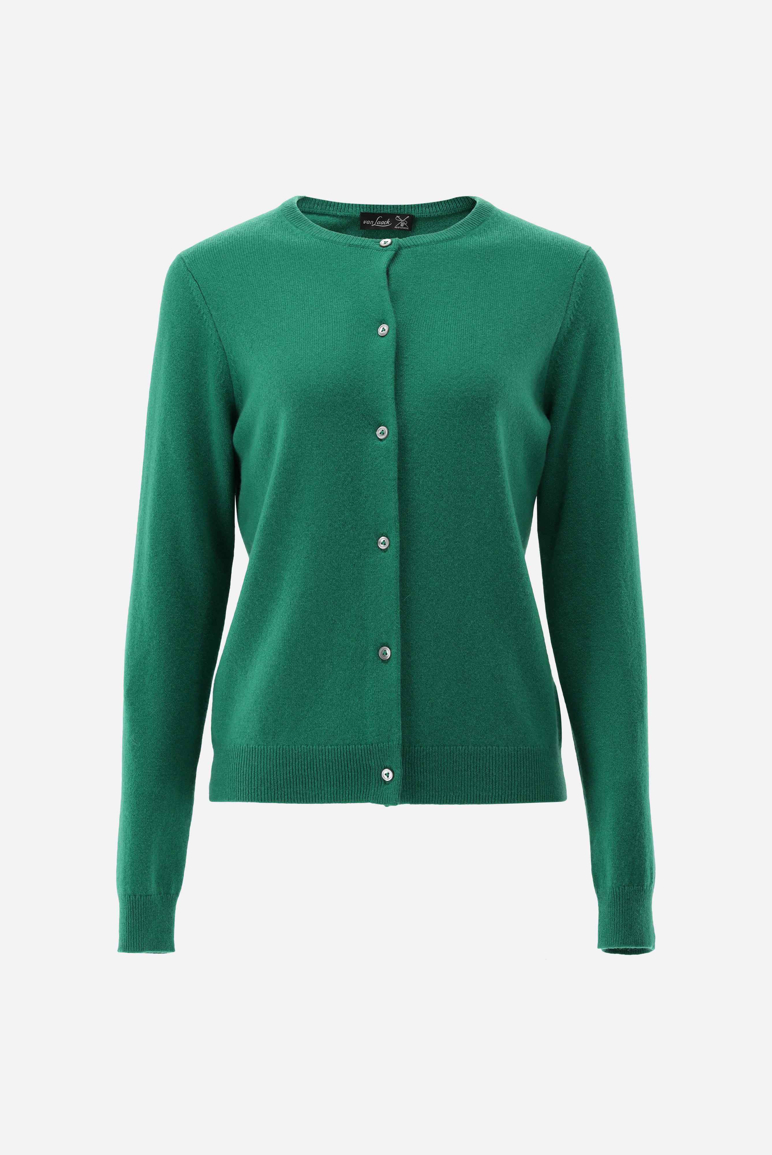 Van Laack-Kaschmir Strickjacke mit Rundhalsausschnitt-Jacken & Mäntel-Black-Deal-Outlet-by-ARCHIVIST