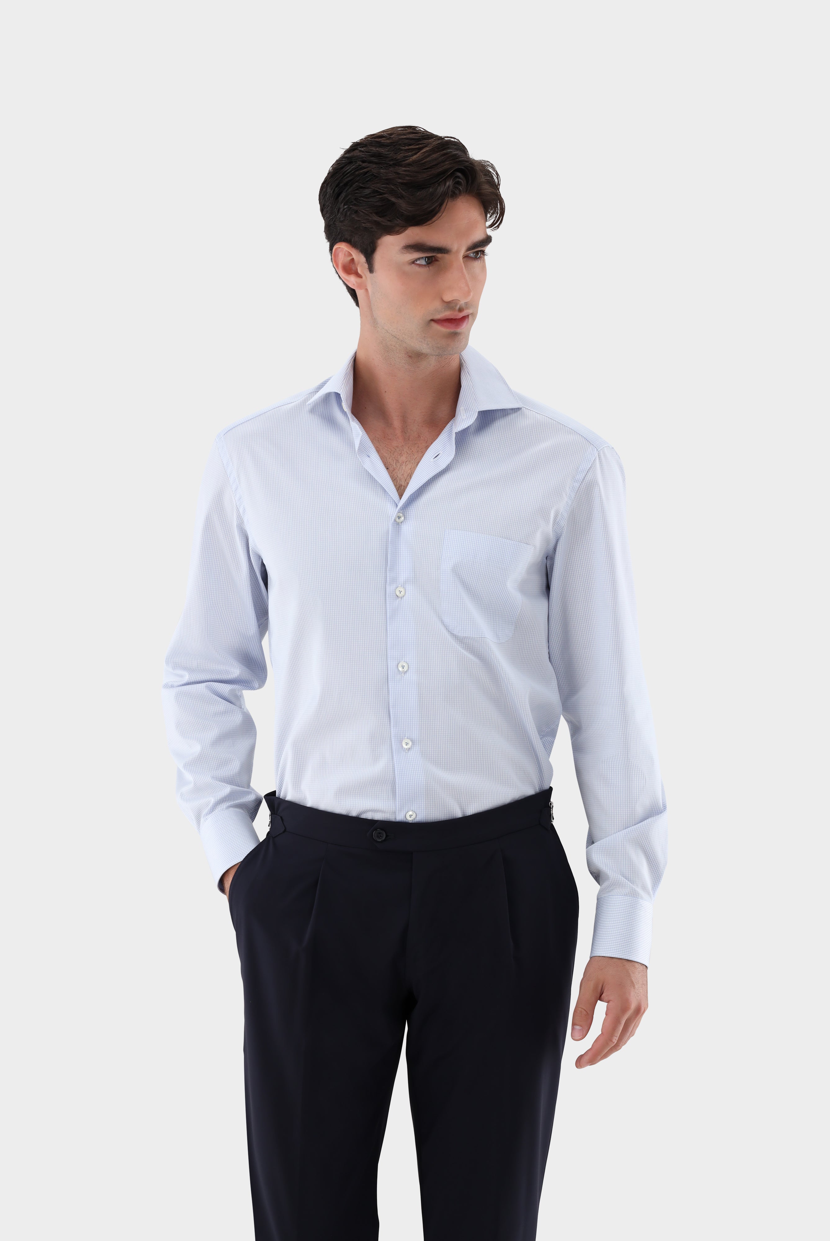 Non-iron checked shirt, comfort fit